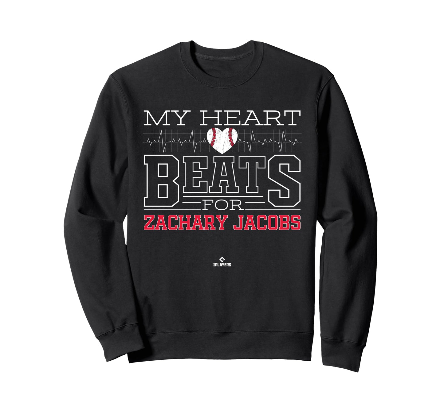 My Heart Beats Zachary Jacobs Sweatshirt - Minimalist Print Unisex - T-Shirt, Sweatshirt, Hoodie