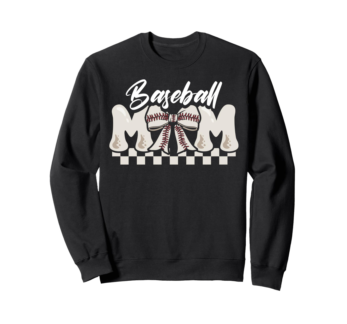 Baseball Mom Mothers Day Coquette Sweatshirt - Trendy Graphic for Adults - T-Shirt, Sweatshirt, Hoodie
