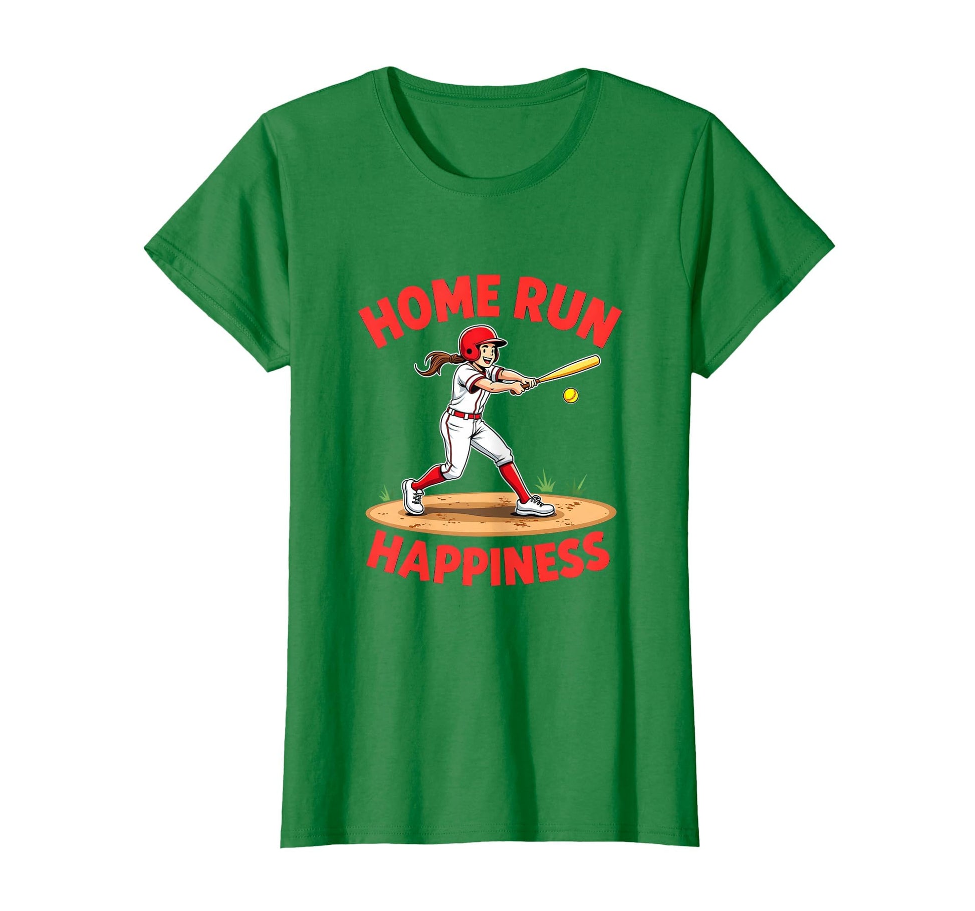 Home Run Happiness Softball T-Shirt - Custom Art Print for Adults - T-Shirt, Sweatshirt, Hoodie