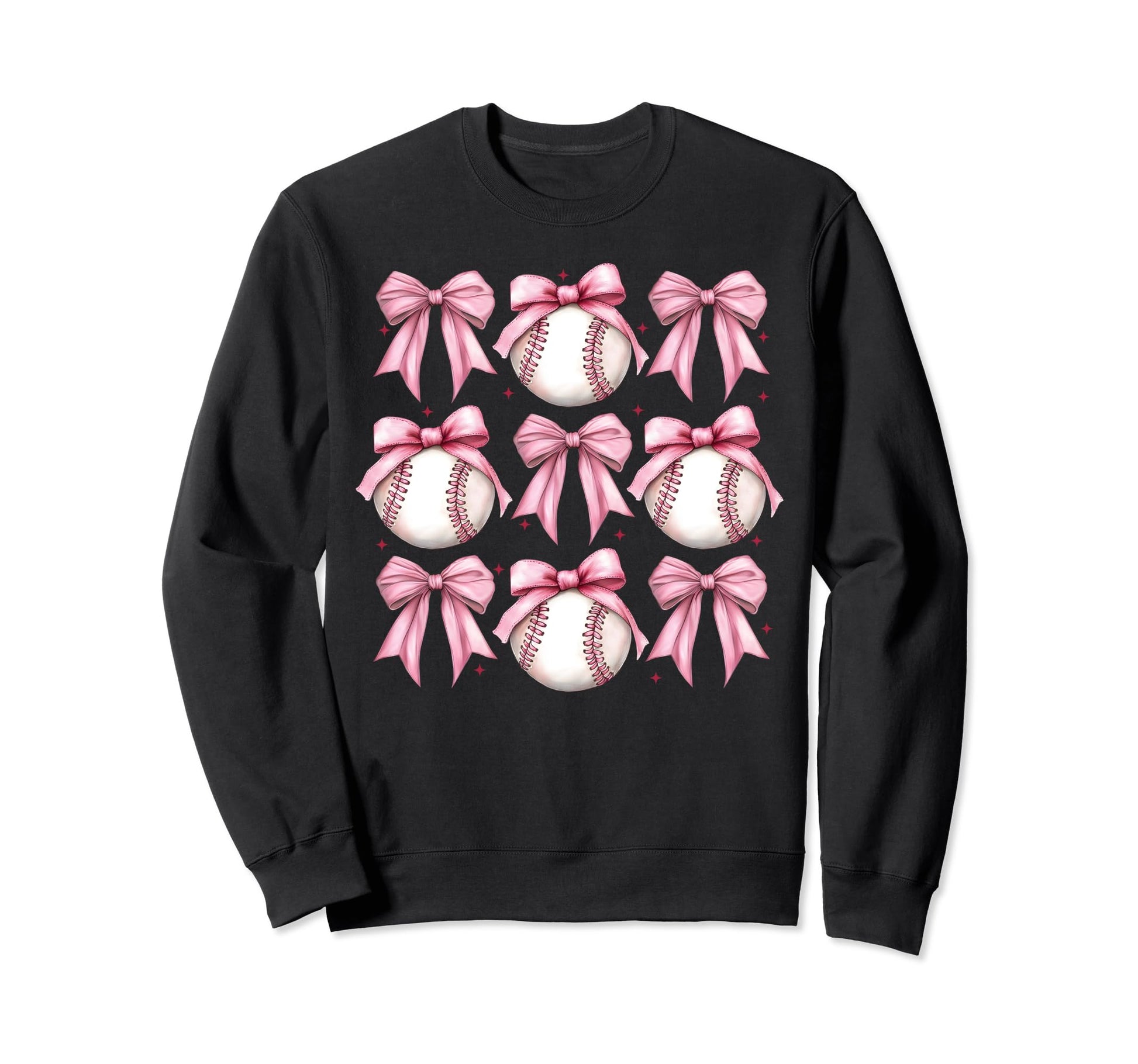 Coquette Bow Baseball Game Day Sweatshirt - Aesthetic Graphic Men Women - T-Shirt, Sweatshirt, Hoodie
