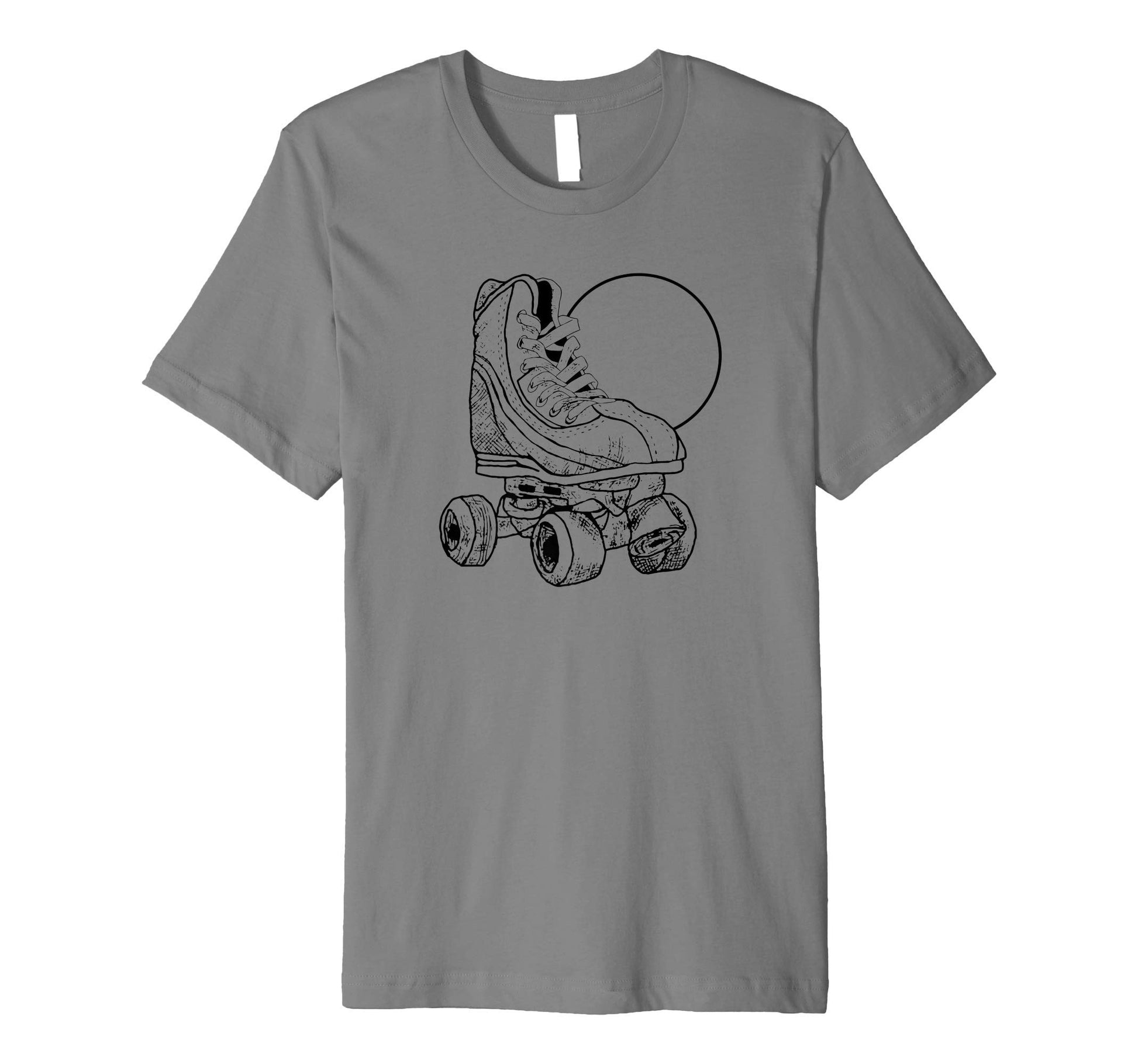 Minimalist Roller Skate Sun Simple T-Shirt - Aesthetic Graphic Men Women - T-Shirt, Sweatshirt, Hoodie