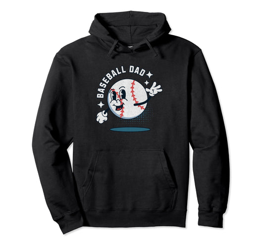 Baseball Dad Baseball Season Sports Hoodie - Custom Art Print Men Women - T-Shirt, Sweatshirt, Hoodie