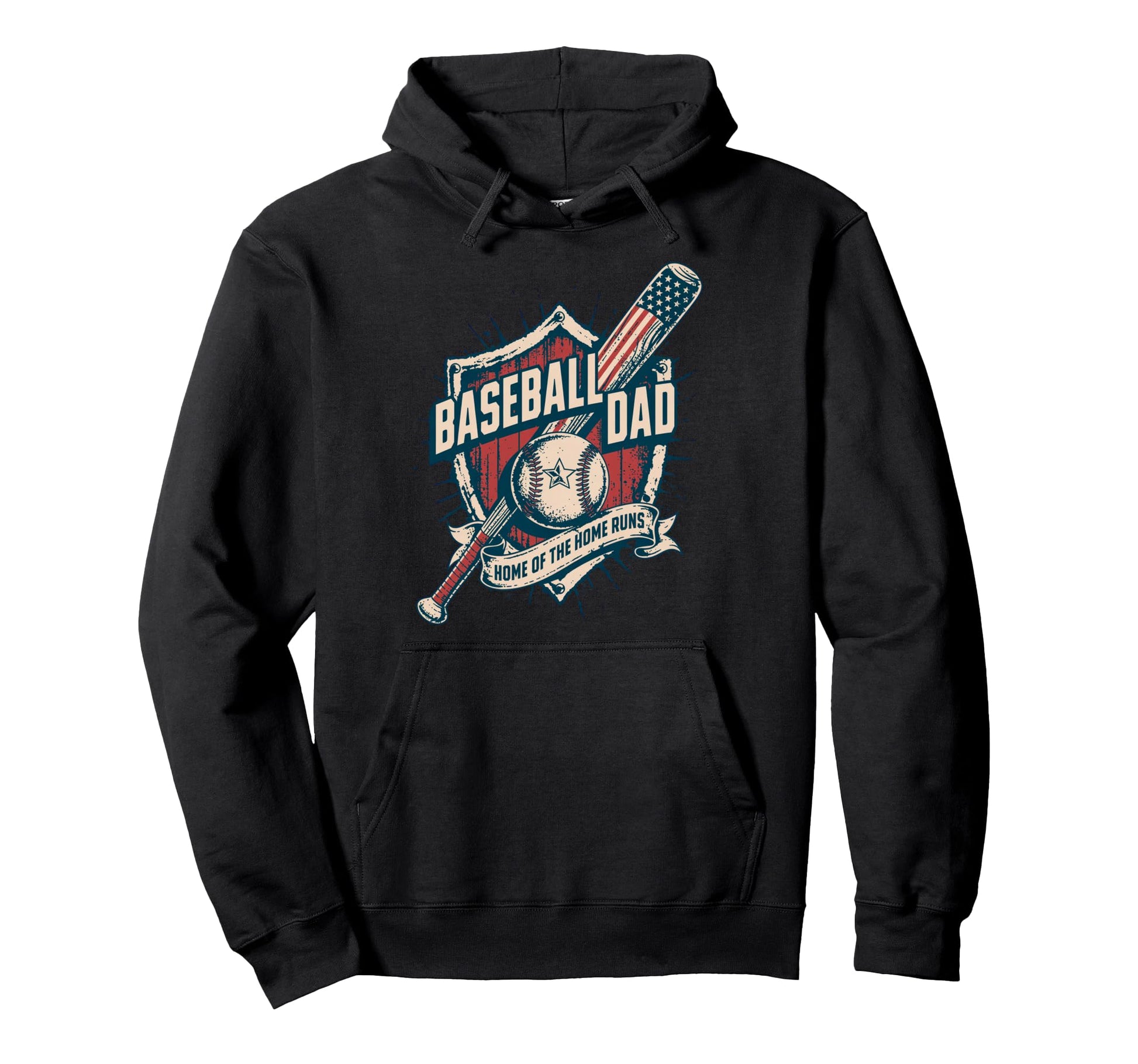 Home Home Runs Usa American Hoodie - Casual Everyday Wear Men Women - T-Shirt, Sweatshirt, Hoodie