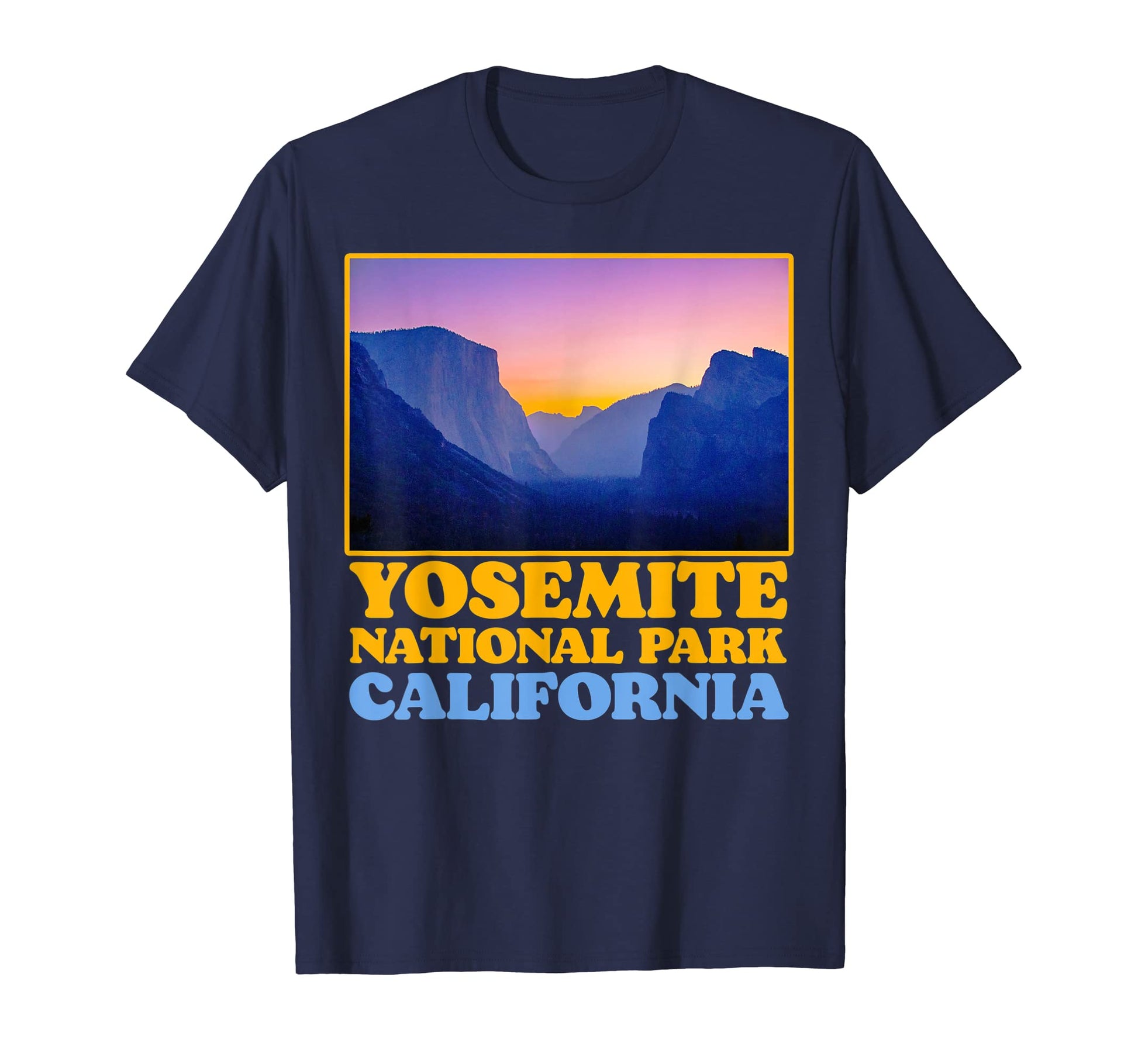 Yosemite Valley National Park Photo T-Shirt - Minimalist Print Unisex - T-Shirt, Sweatshirt, Hoodie