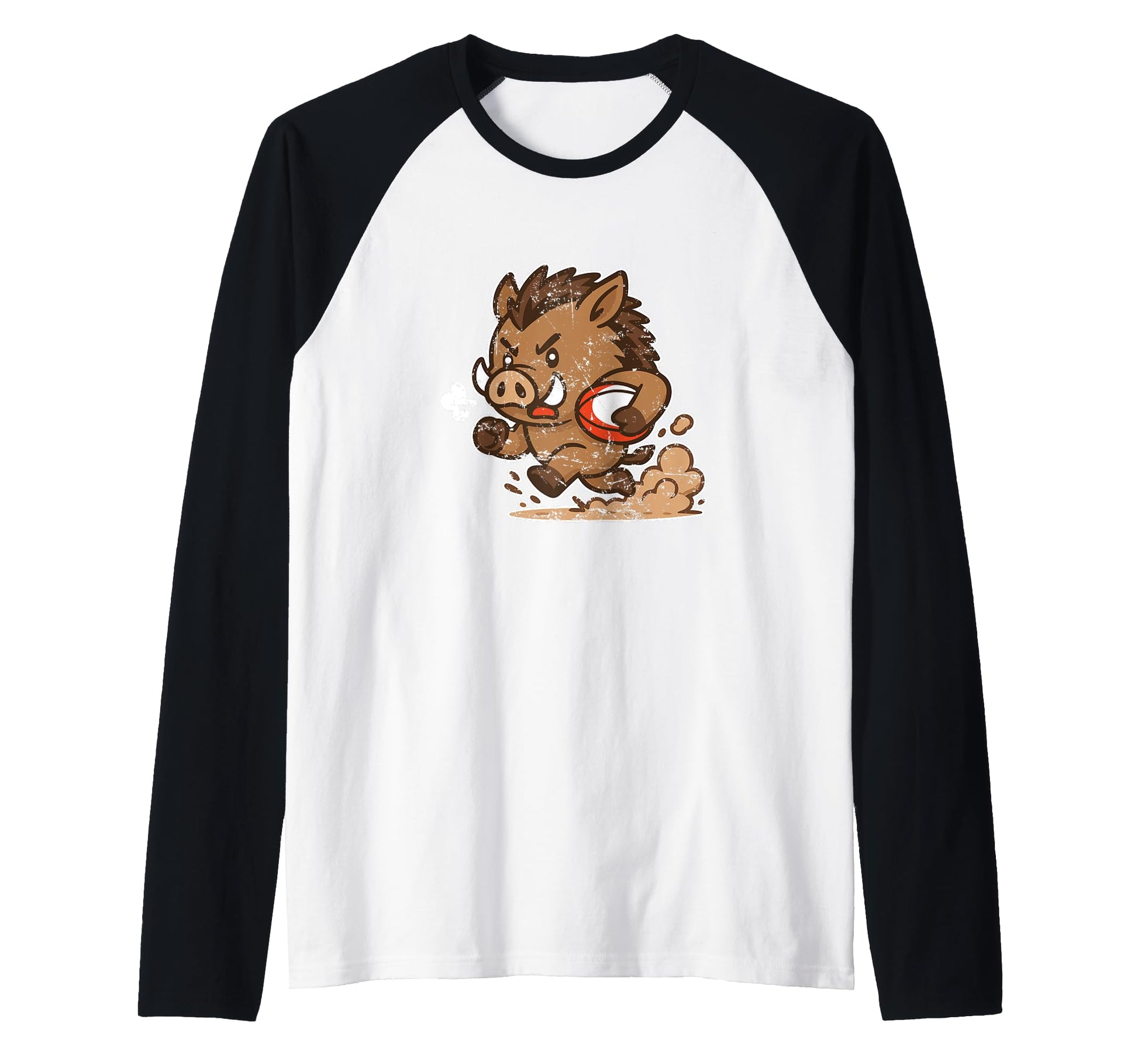 Rugby Boar Power Run Mascot Rugby Oval T-Shirt - Streetwear Style Unisex - T-Shirt, Sweatshirt, Hoodie