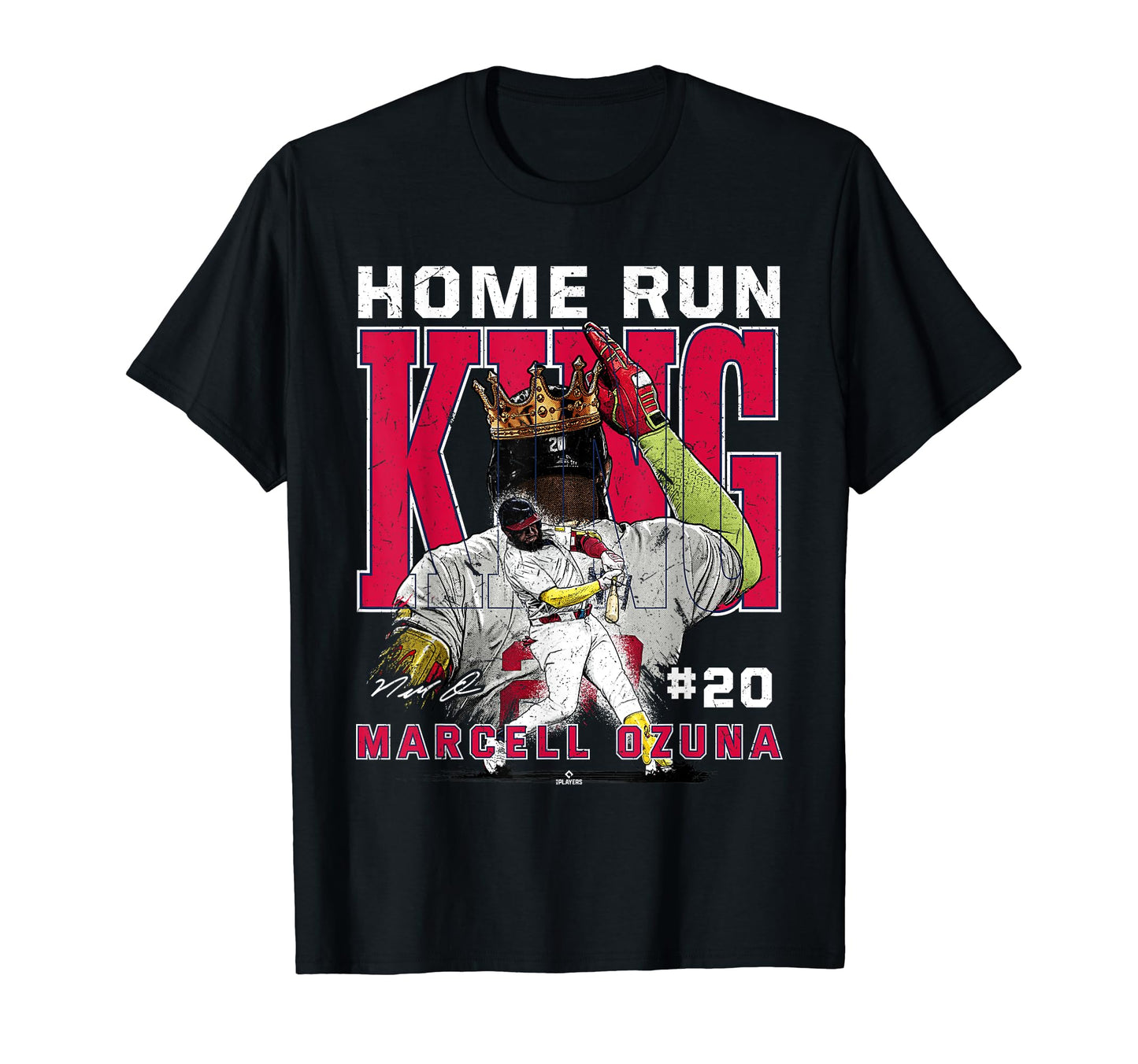 Home Run King Marcell Ozuna Atlanta Mlbpa T-Shirt - Trendy Graphic Unisex - T-Shirt, Sweatshirt, Hoodie