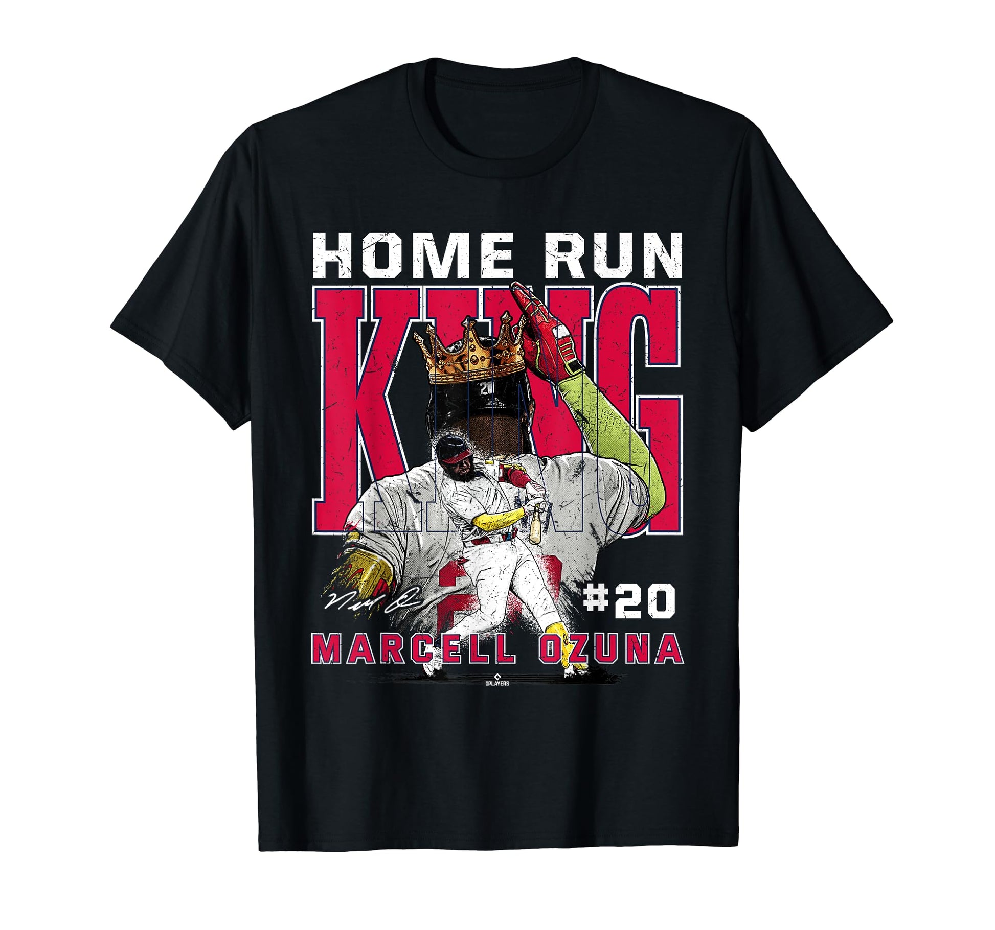 Home Run King Marcell Ozuna Atlanta Mlbpa T-Shirt - Trendy Graphic Unisex - T-Shirt, Sweatshirt, Hoodie