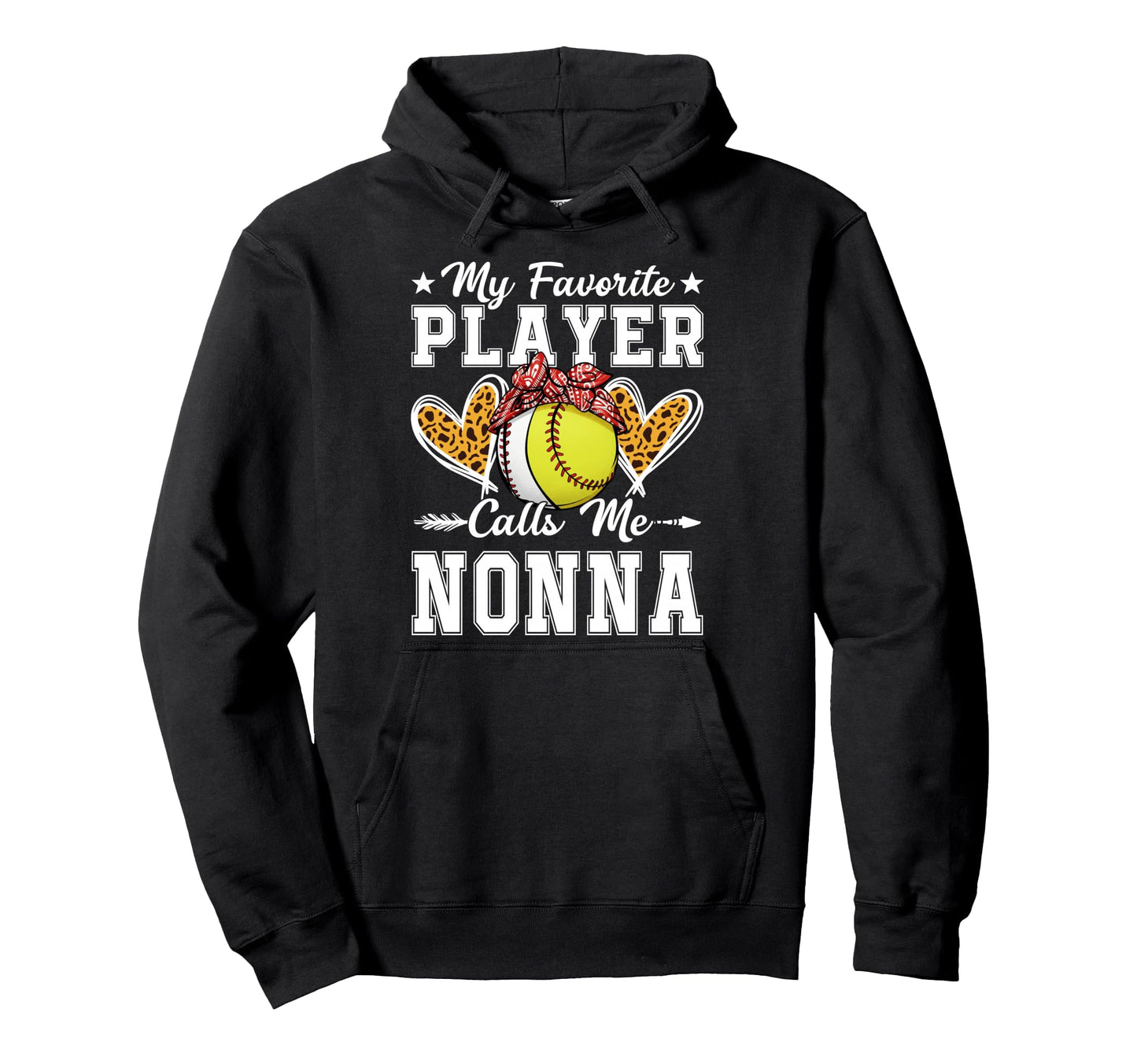 My Favorite Player Calls Me Nonna Hoodie - Custom Art Print Unisex - T-Shirt, Sweatshirt, Hoodie