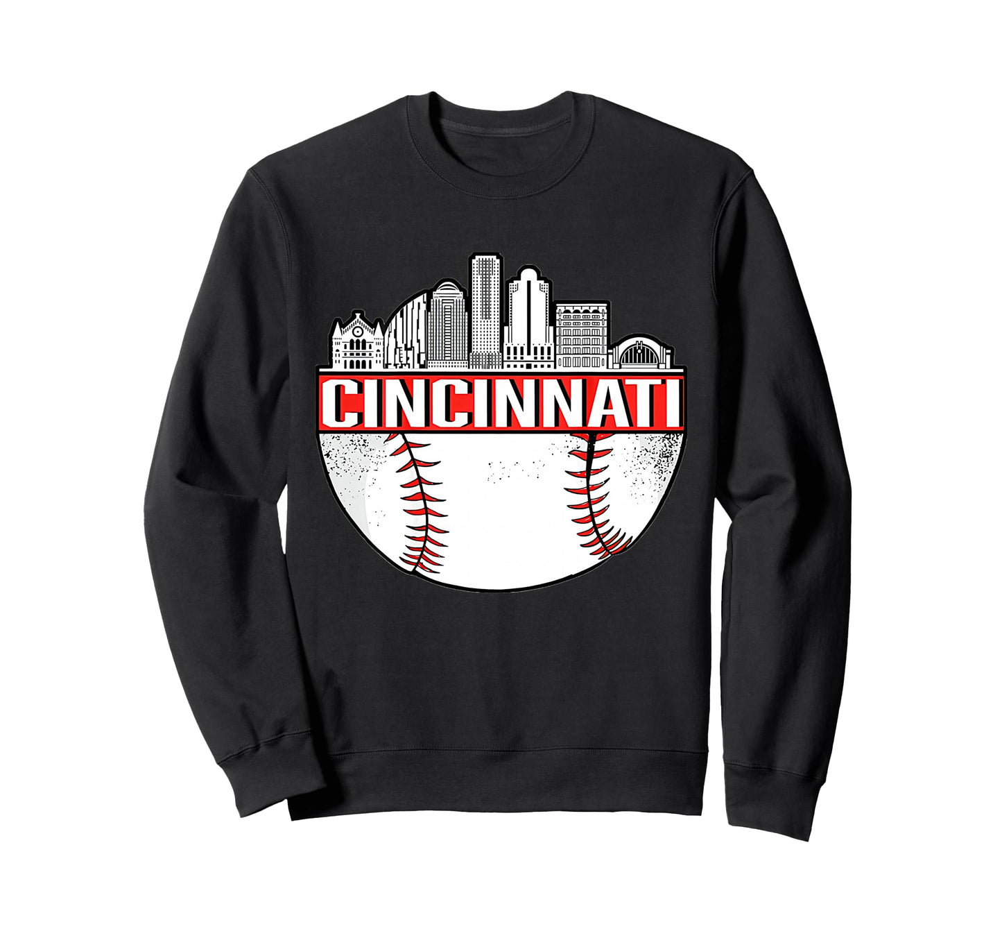 Cincinnati Ohio Skyline Sweatshirt - Graphic Print Men Women - T-Shirt, Sweatshirt, Hoodie