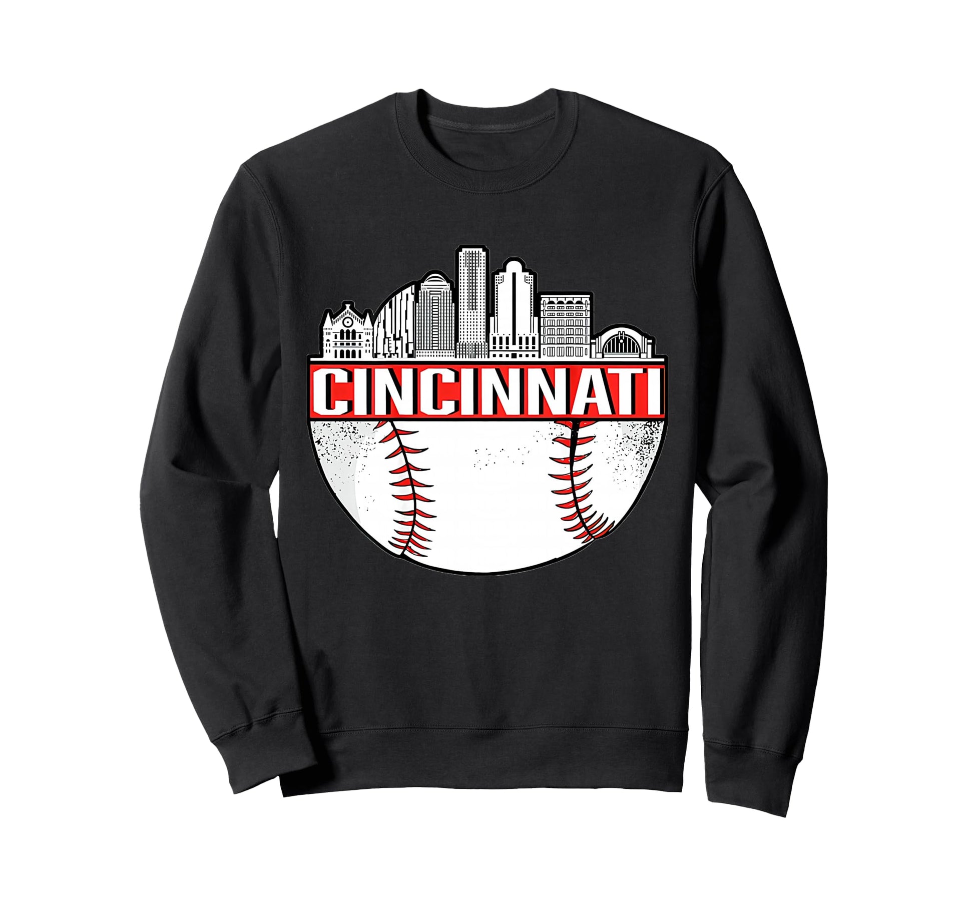 Cincinnati Ohio Skyline Sweatshirt - Graphic Print Men Women - T-Shirt, Sweatshirt, Hoodie