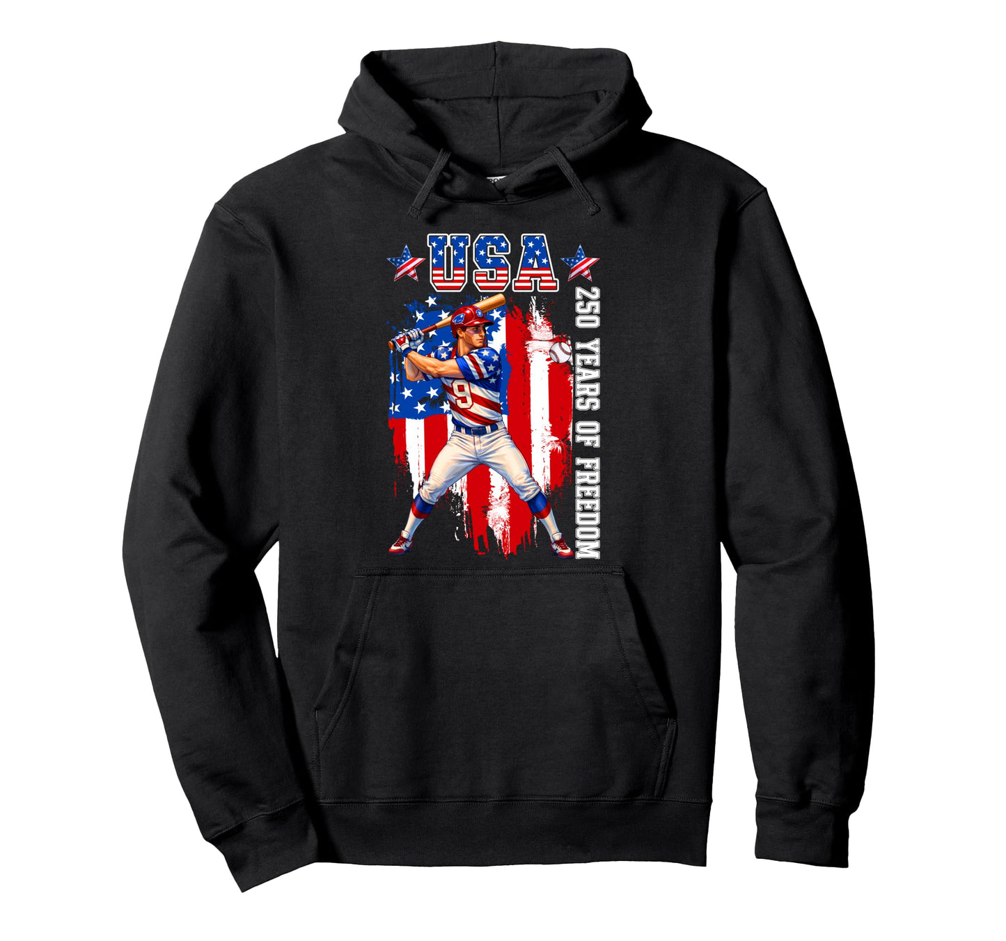 250Th Anniversary 1776 2026 Baseball Hoodie - Novelty Apparel for Adults - T-Shirt, Sweatshirt, Hoodie