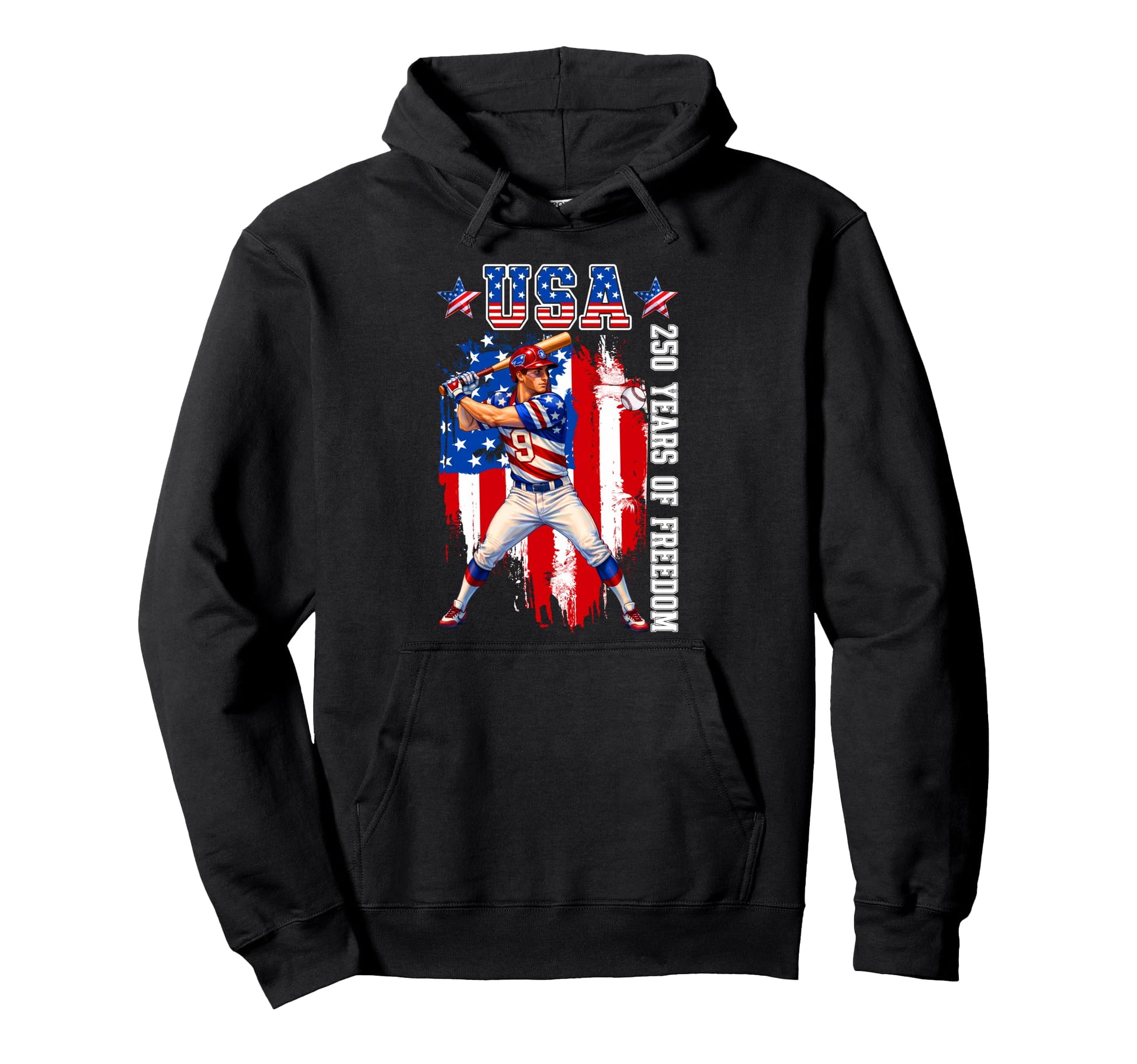 250Th Anniversary 1776 2026 Baseball Hoodie - Novelty Apparel for Adults - T-Shirt, Sweatshirt, Hoodie