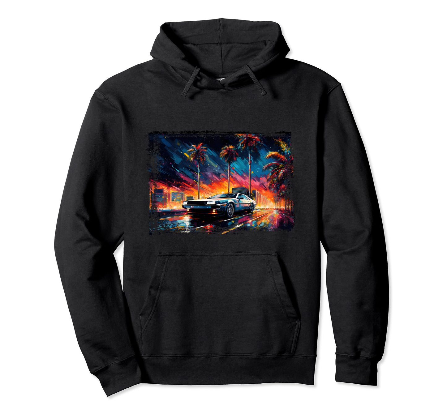 Retrowave Synthwave Aesthetic Sports Hoodie - Trendy Graphic for Adults - T-Shirt, Sweatshirt, Hoodie
