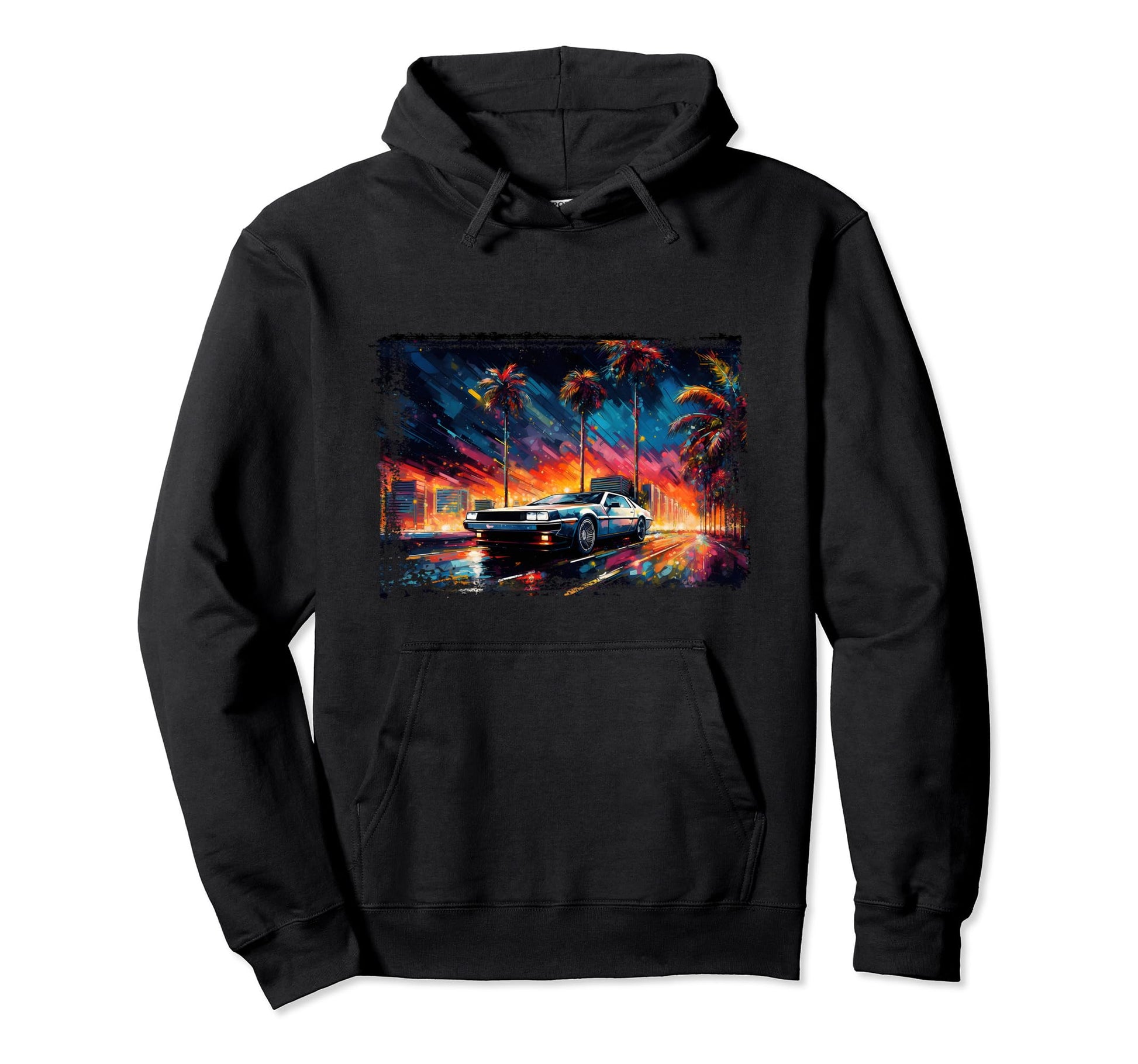 Retrowave Synthwave Aesthetic Sports Hoodie - Trendy Graphic for Adults - T-Shirt, Sweatshirt, Hoodie