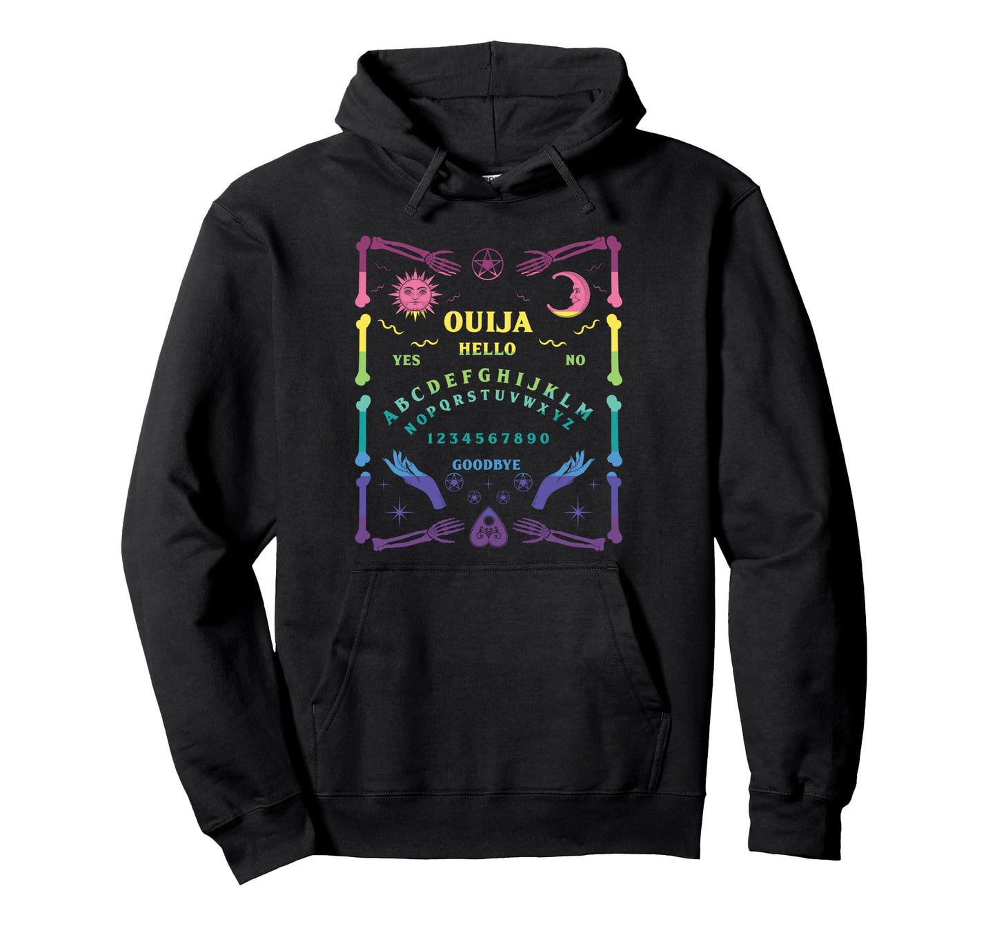 Ouija Board Gothic Alternative Aesthetic Hoodie - Novelty Apparel Unisex - T-Shirt, Sweatshirt, Hoodie