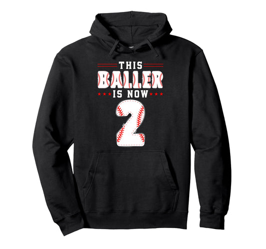 2Nd Birthday Baseball Lover This Hoodie - Casual Everyday Wear for Adults - T-Shirt, Sweatshirt, Hoodie