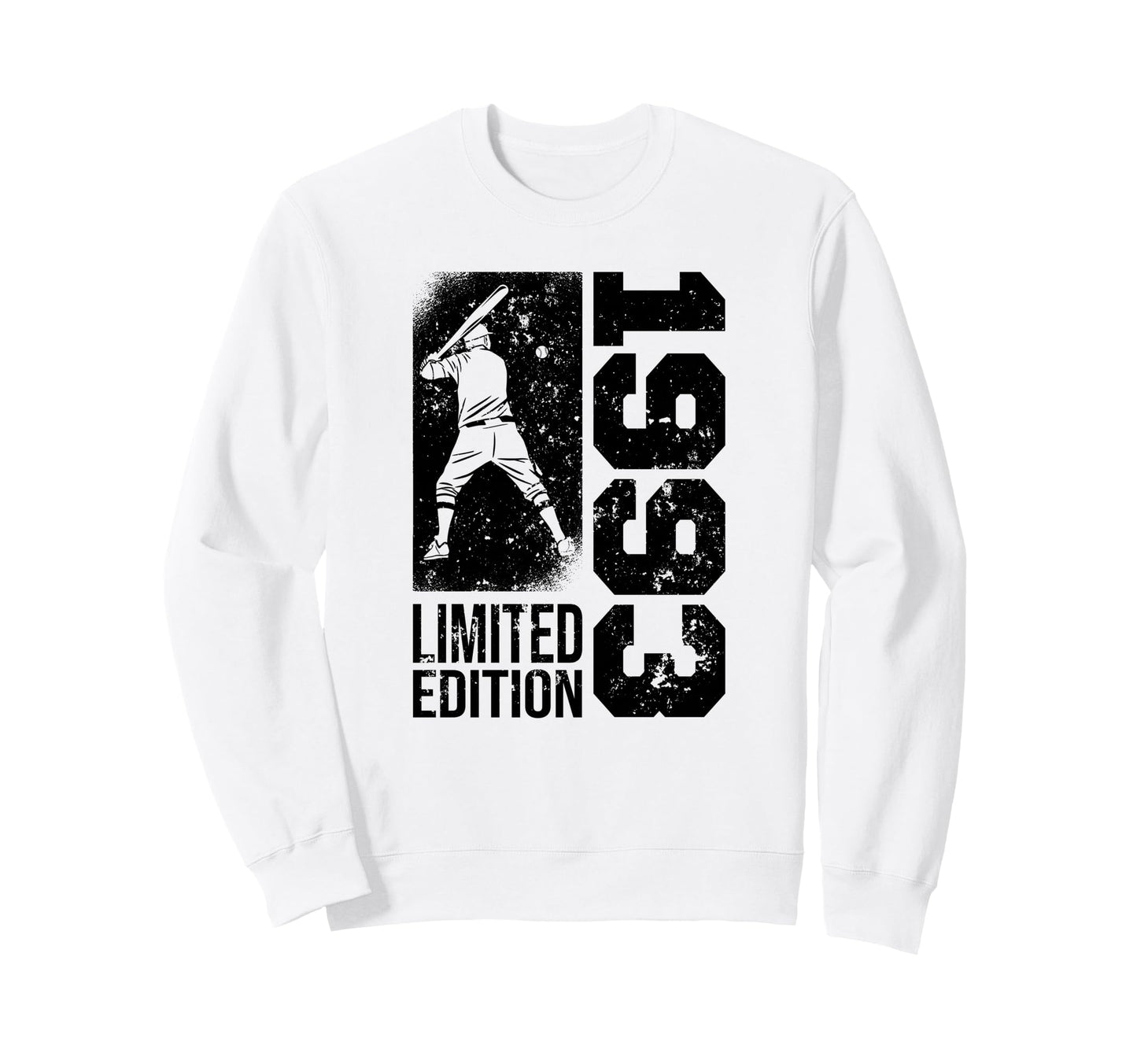 Baseball Player Born 1993 Birthday Sweatshirt - Trendy Graphic Men Women - T-Shirt, Sweatshirt, Hoodie