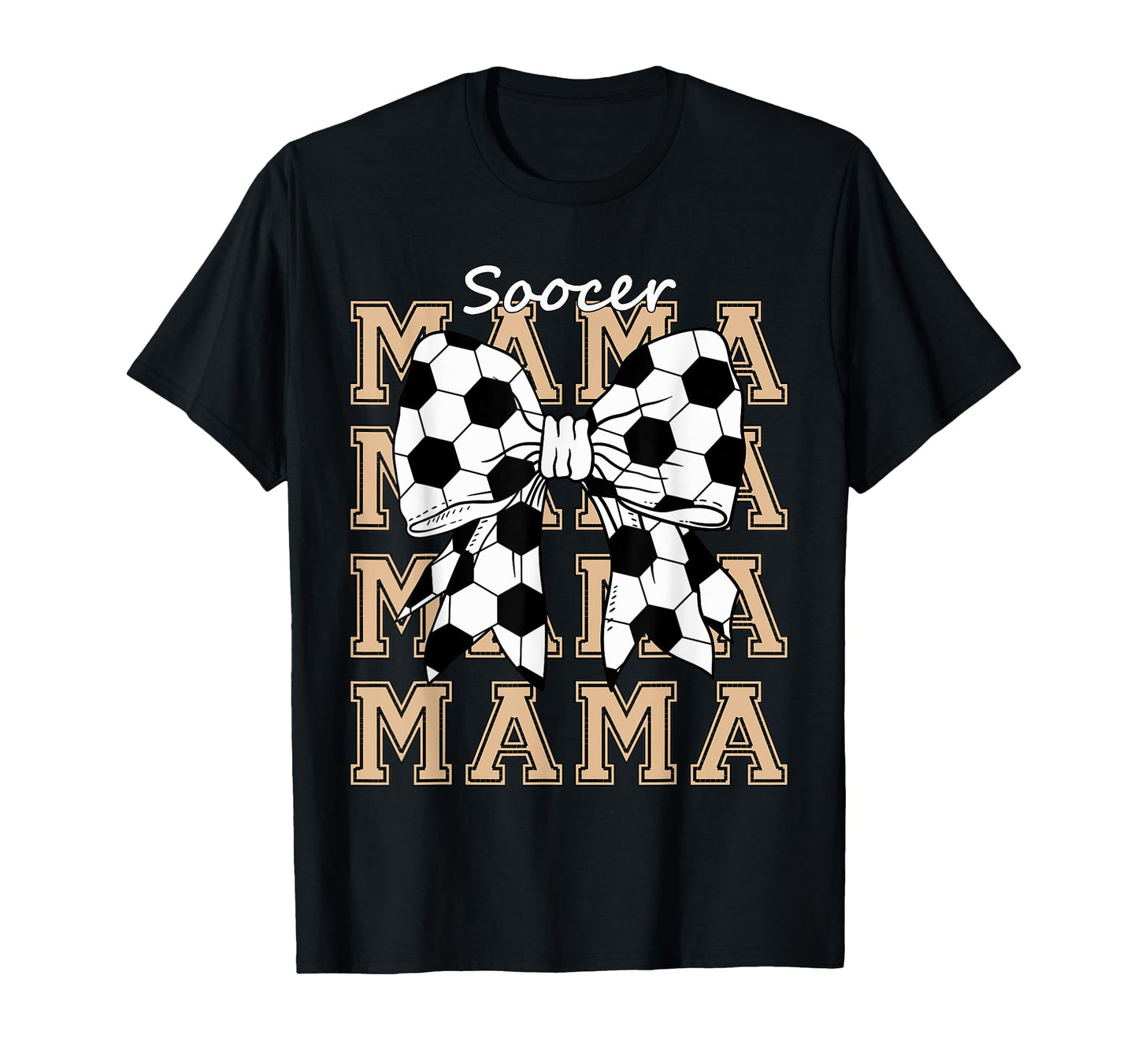 Soocer Mama Coquette Bow Game Day T-Shirt - Minimalist Print Unisex - T-Shirt, Sweatshirt, Hoodie