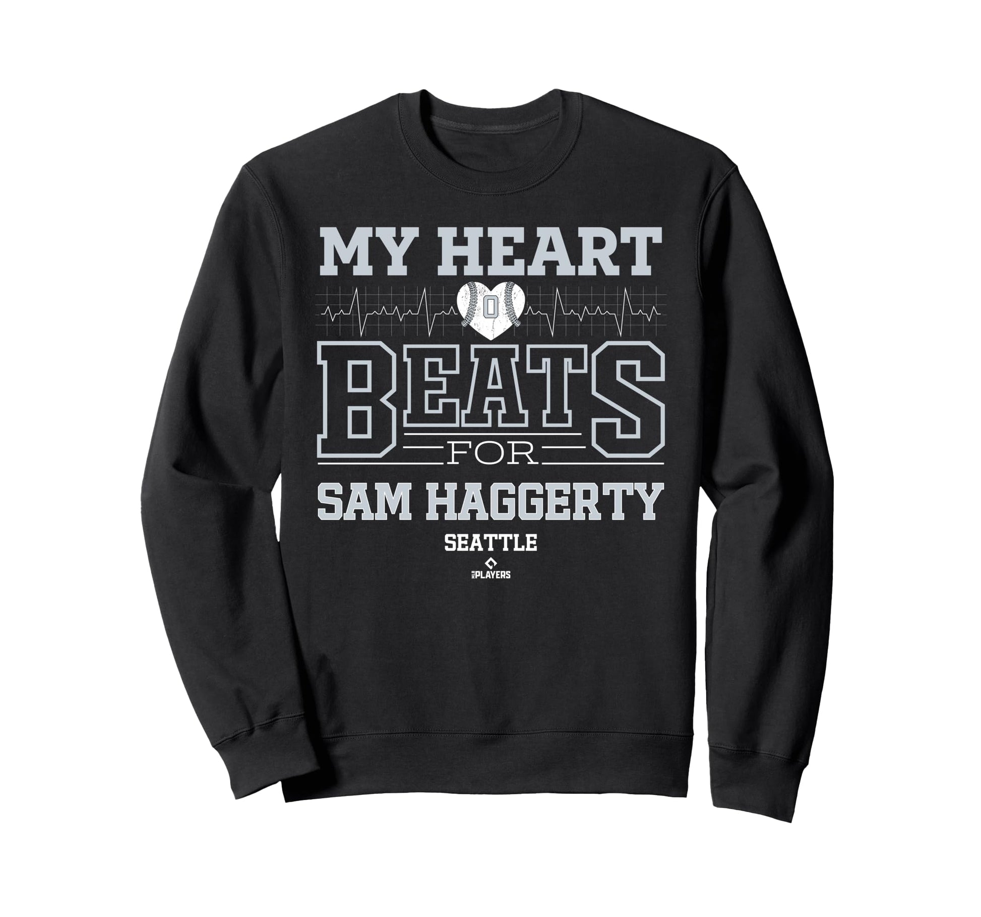 My Heart Beats Sam Haggerty Sweatshirt - Minimalist Print for Adults - T-Shirt, Sweatshirt, Hoodie