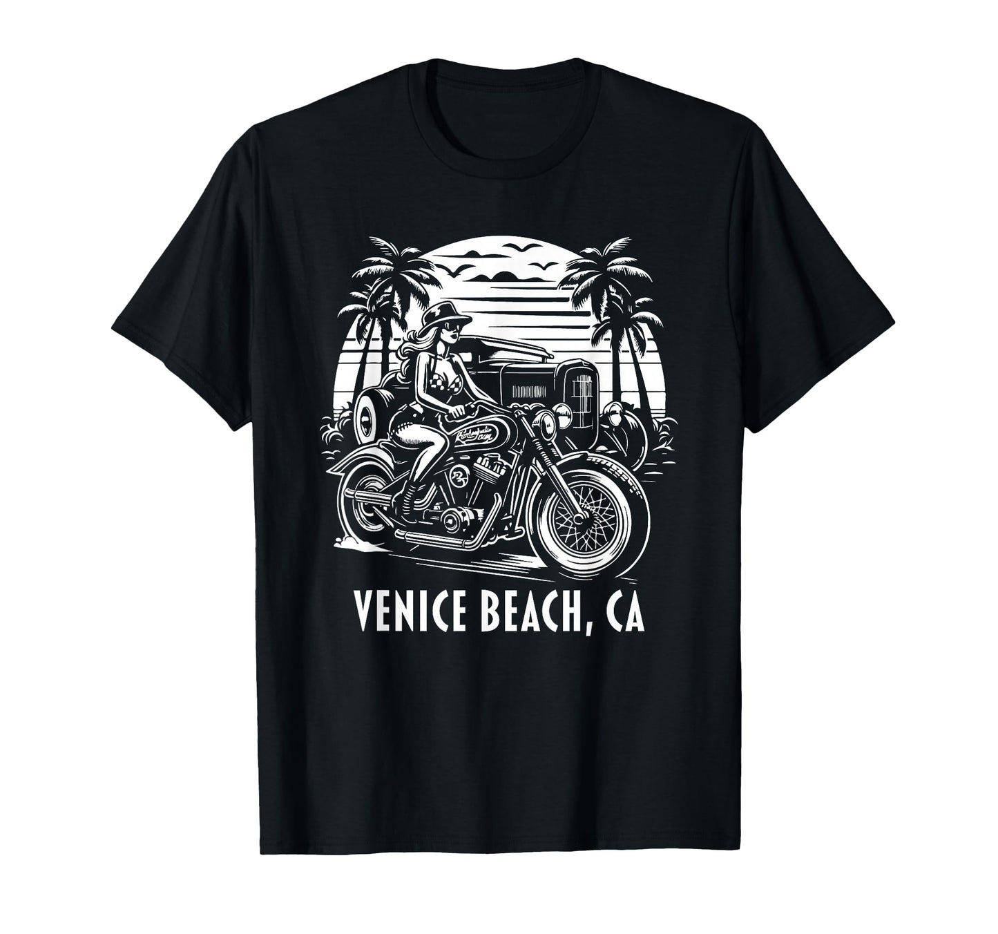 Venice Beach California T-Shirt - Casual Everyday Wear Men Women - T-Shirt, Sweatshirt, Hoodie