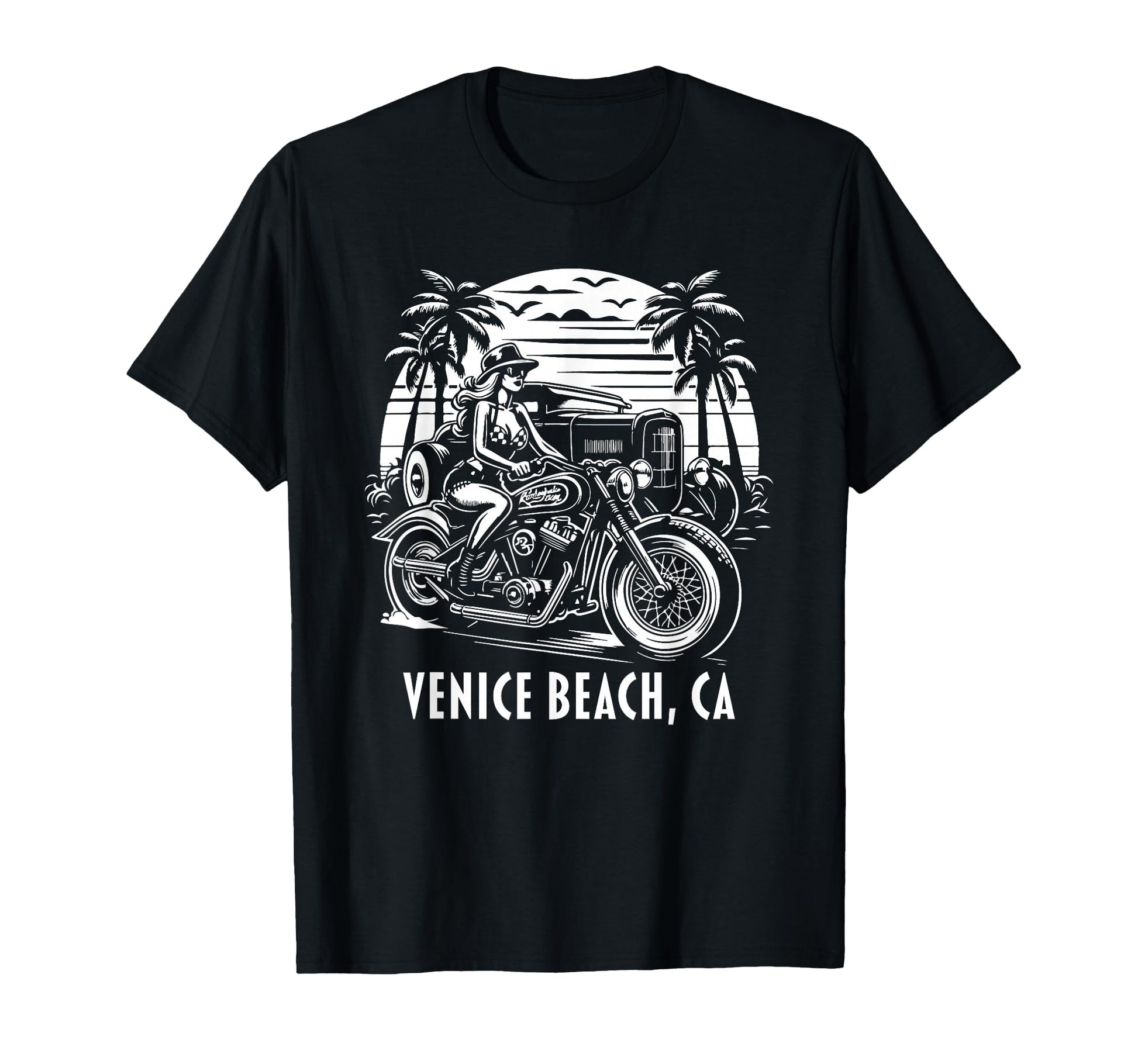 Venice Beach California T-Shirt - Casual Everyday Wear Men Women - T-Shirt, Sweatshirt, Hoodie