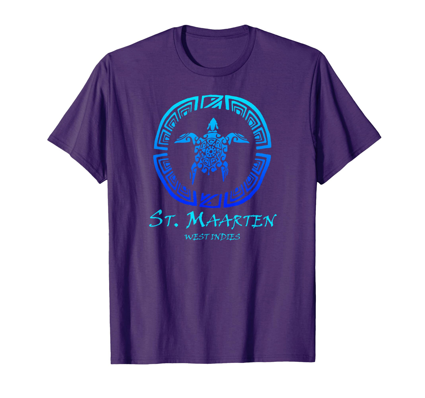 St Maarten West Indies Tribal Turtle T-Shirt - Novelty Apparel Men Women - T-Shirt, Sweatshirt, Hoodie