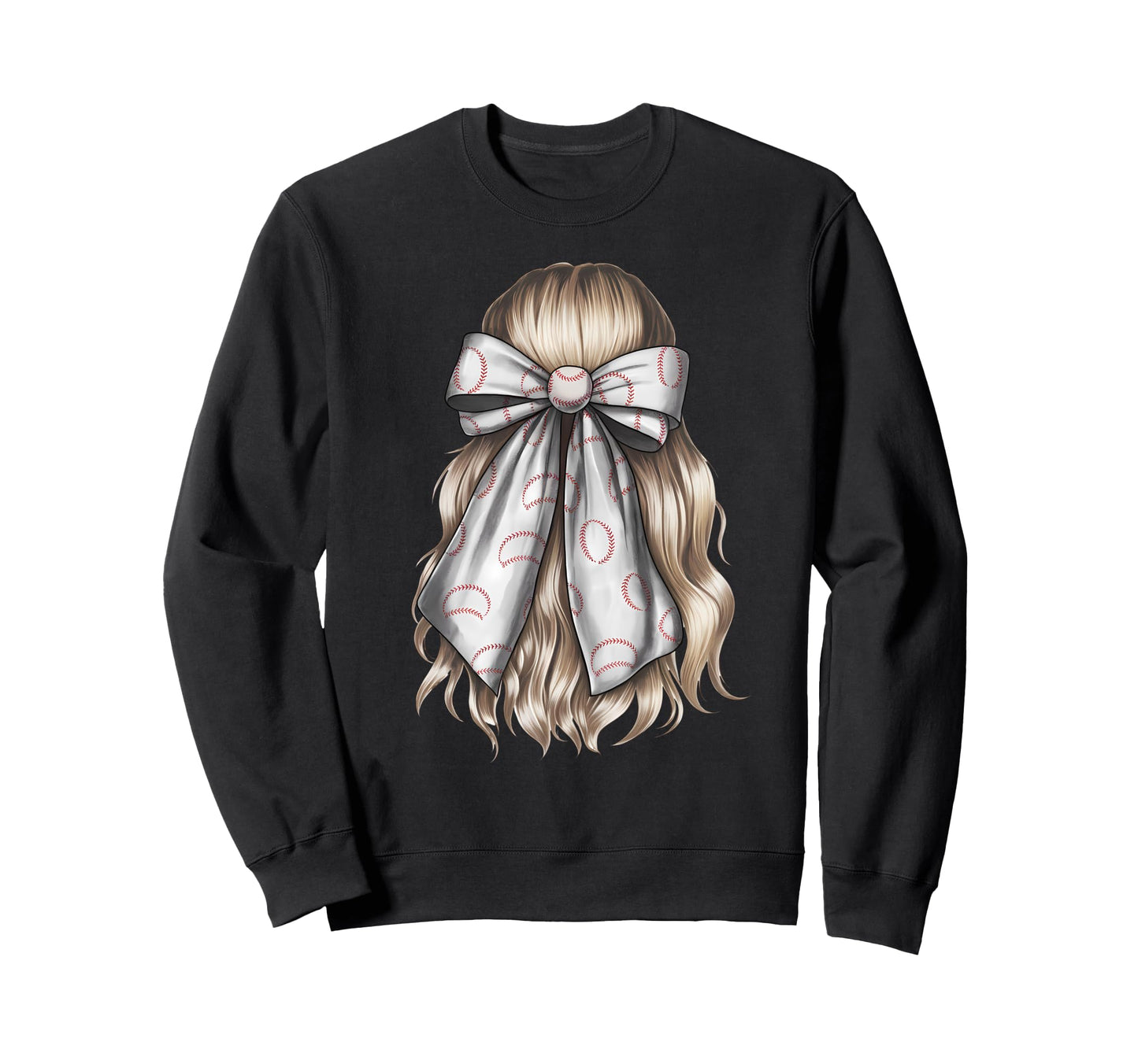 Baseball Coquette Bow Baseball Sweatshirt - Unique Graphic for Adults - T-Shirt, Sweatshirt, Hoodie