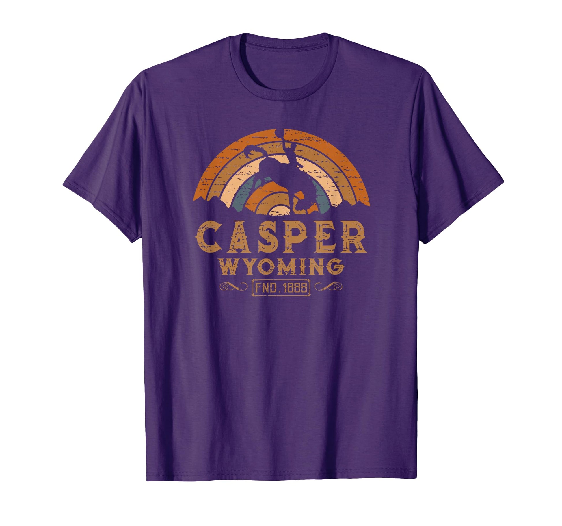 Casper Wyoming Wy Rodeo Cowboy T-Shirt - Graphic Print for Adults - T-Shirt, Sweatshirt, Hoodie