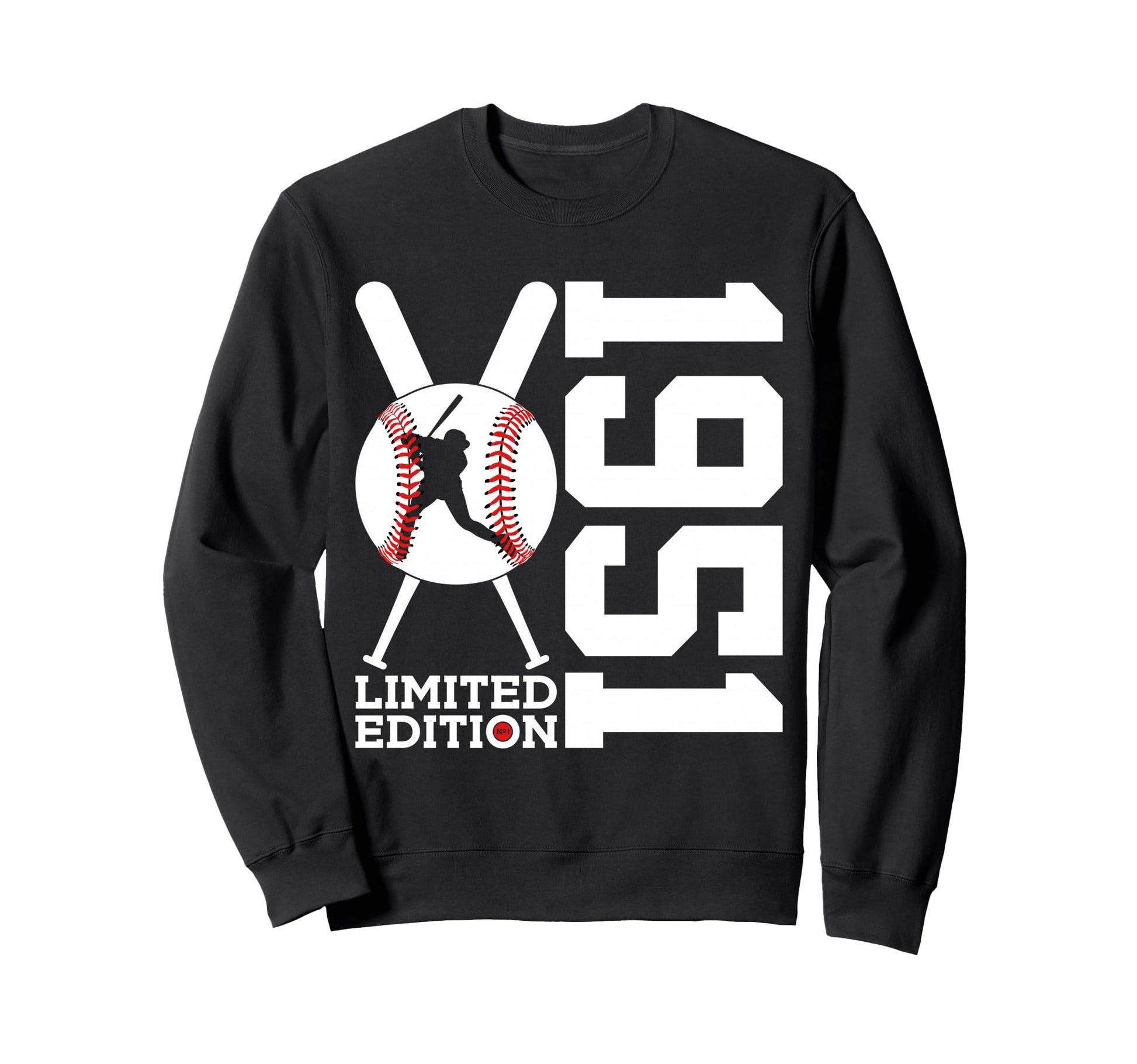 75Th Birthday Baseball 1951 Sweatshirt - Aesthetic Graphic Unisex - T-Shirt, Sweatshirt, Hoodie