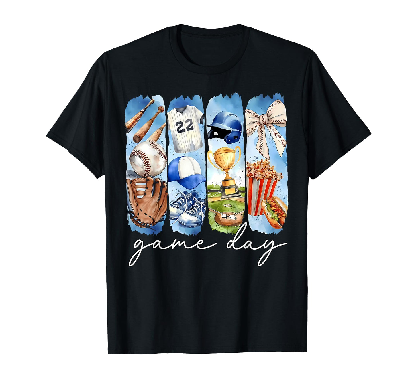 Baseball Game Day Coquette Bow Mom T-Shirt - Unique Graphic Unisex - T-Shirt, Sweatshirt, Hoodie