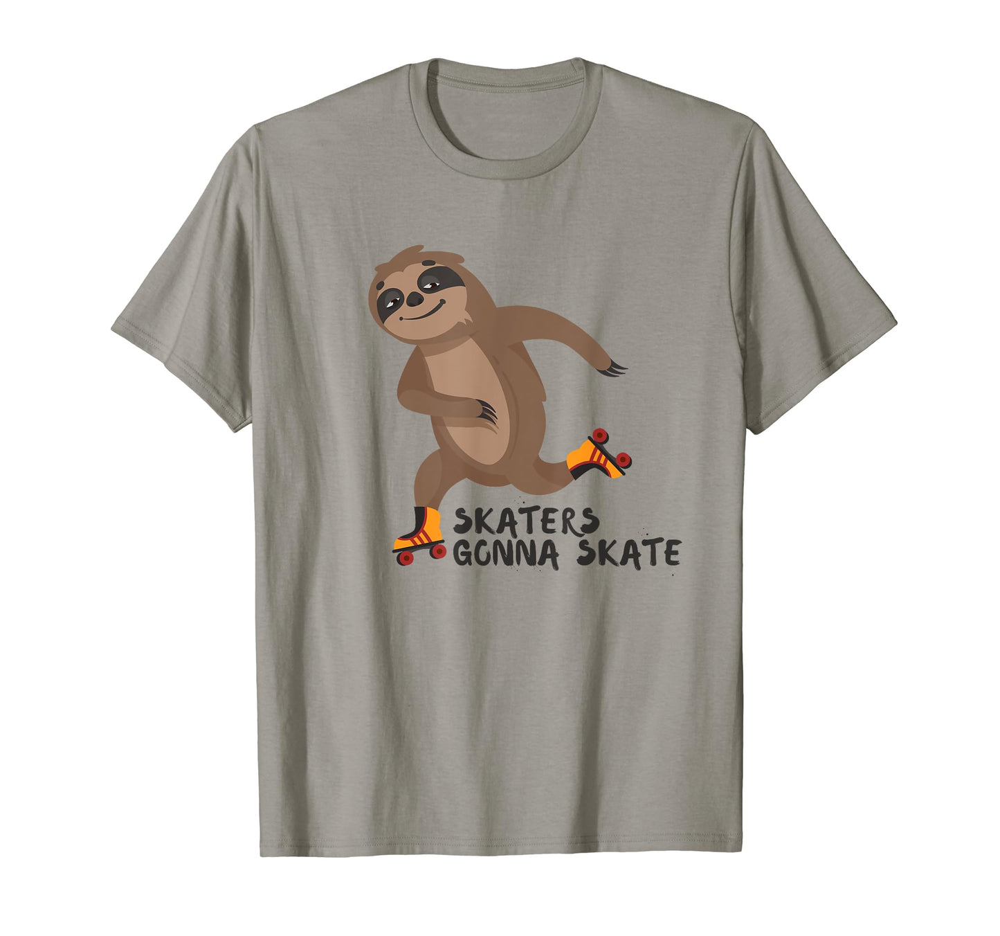 Happy Sloth Day 80S Skaters Gonna Skate T-Shirt - Graphic Print Unisex - T-Shirt, Sweatshirt, Hoodie