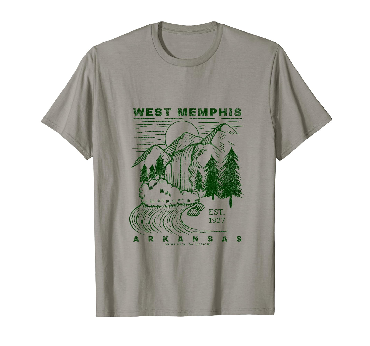 West Memphis Arkansas Neat Souvenir T-Shirt - Graphic Print for Adults - T-Shirt, Sweatshirt, Hoodie