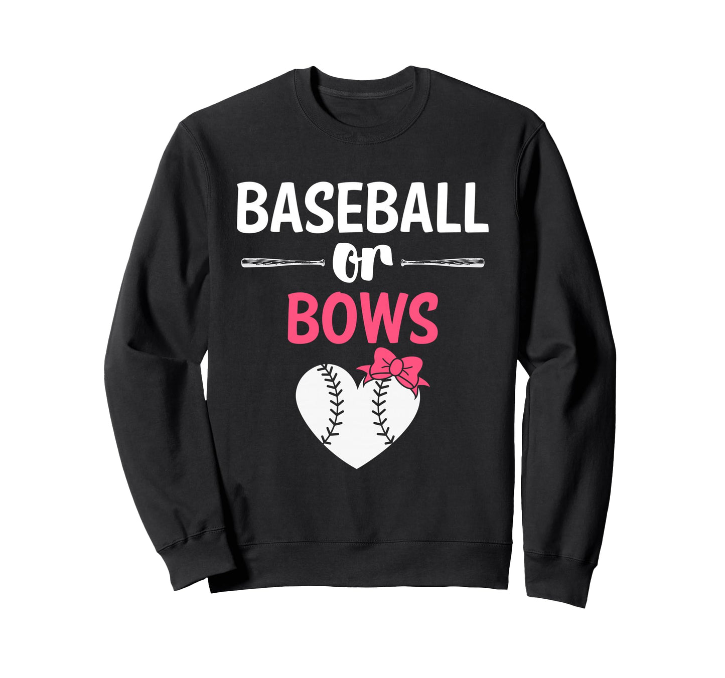 Team Or Team Baseballs Or Bows Sweatshirt - Minimalist Print Men Women - T-Shirt, Sweatshirt, Hoodie