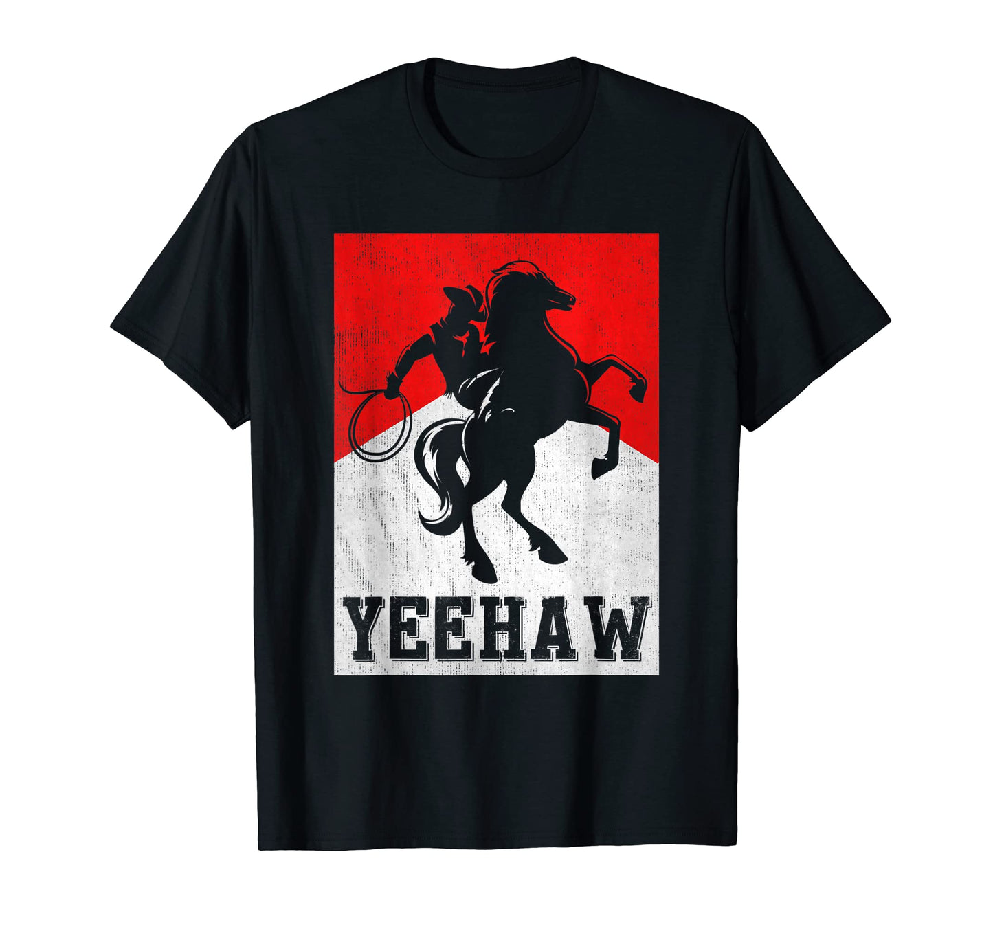 Cowboy Yeehaw Western Country Cowboy Horse T-Shirt - Graphic Print Unisex - T-Shirt, Sweatshirt, Hoodie