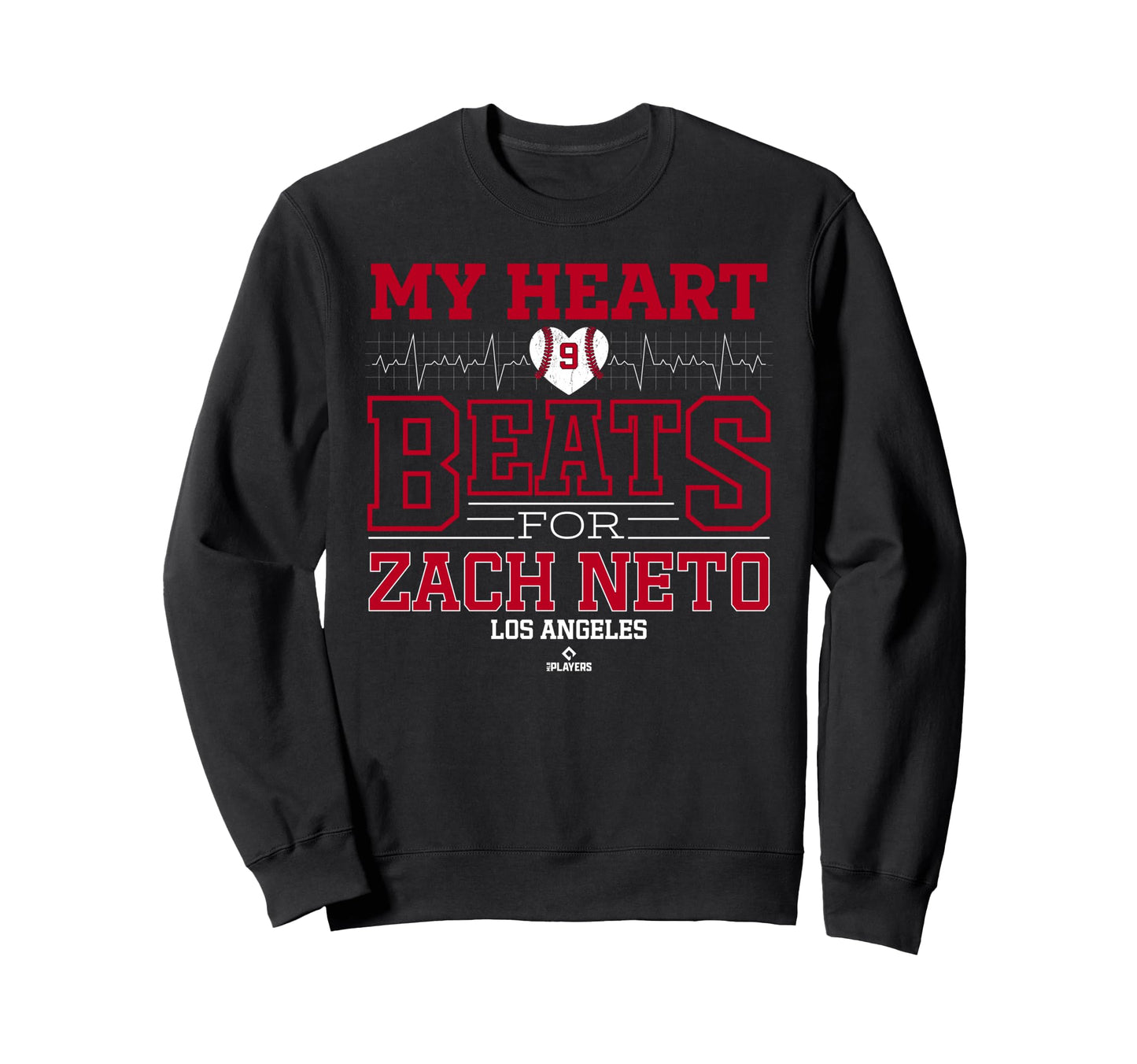 My Heart Beats Zach Neto Los Angeles Sweatshirt - Graphic Print for Adults - T-Shirt, Sweatshirt, Hoodie