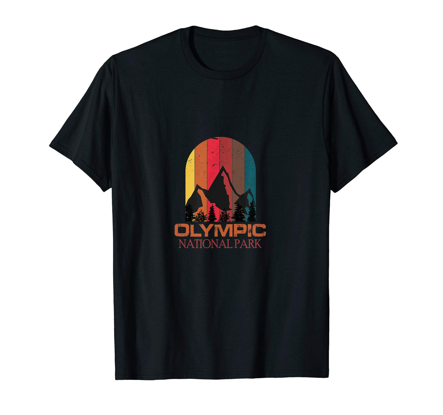 Mountainside Olympic National Park T-Shirt - Fun Novelty Design Men Women - T-Shirt, Sweatshirt, Hoodie