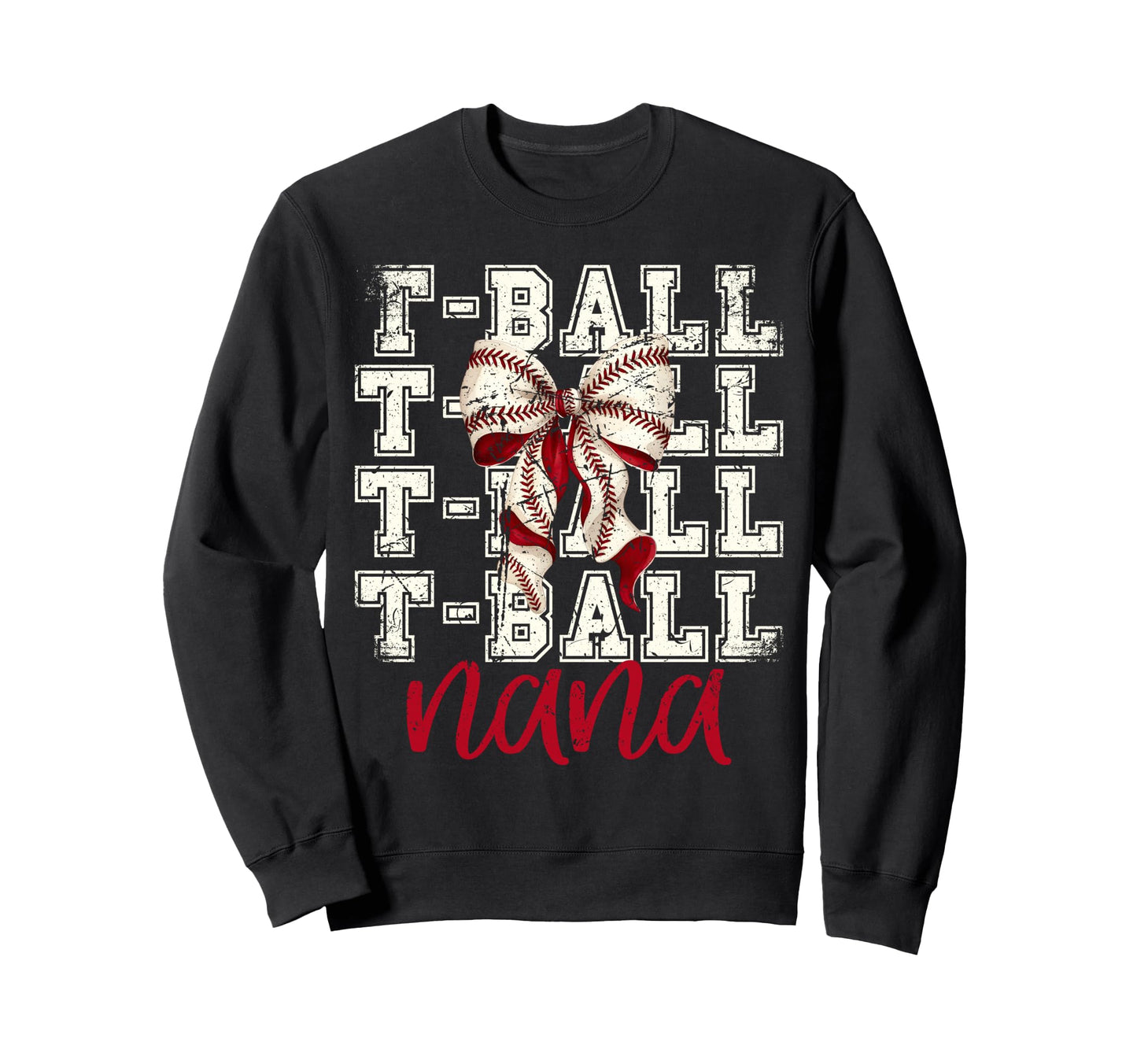 Tball Nana Teeball T Ball Coquette Sweatshirt - Aesthetic Graphic Unisex - T-Shirt, Sweatshirt, Hoodie