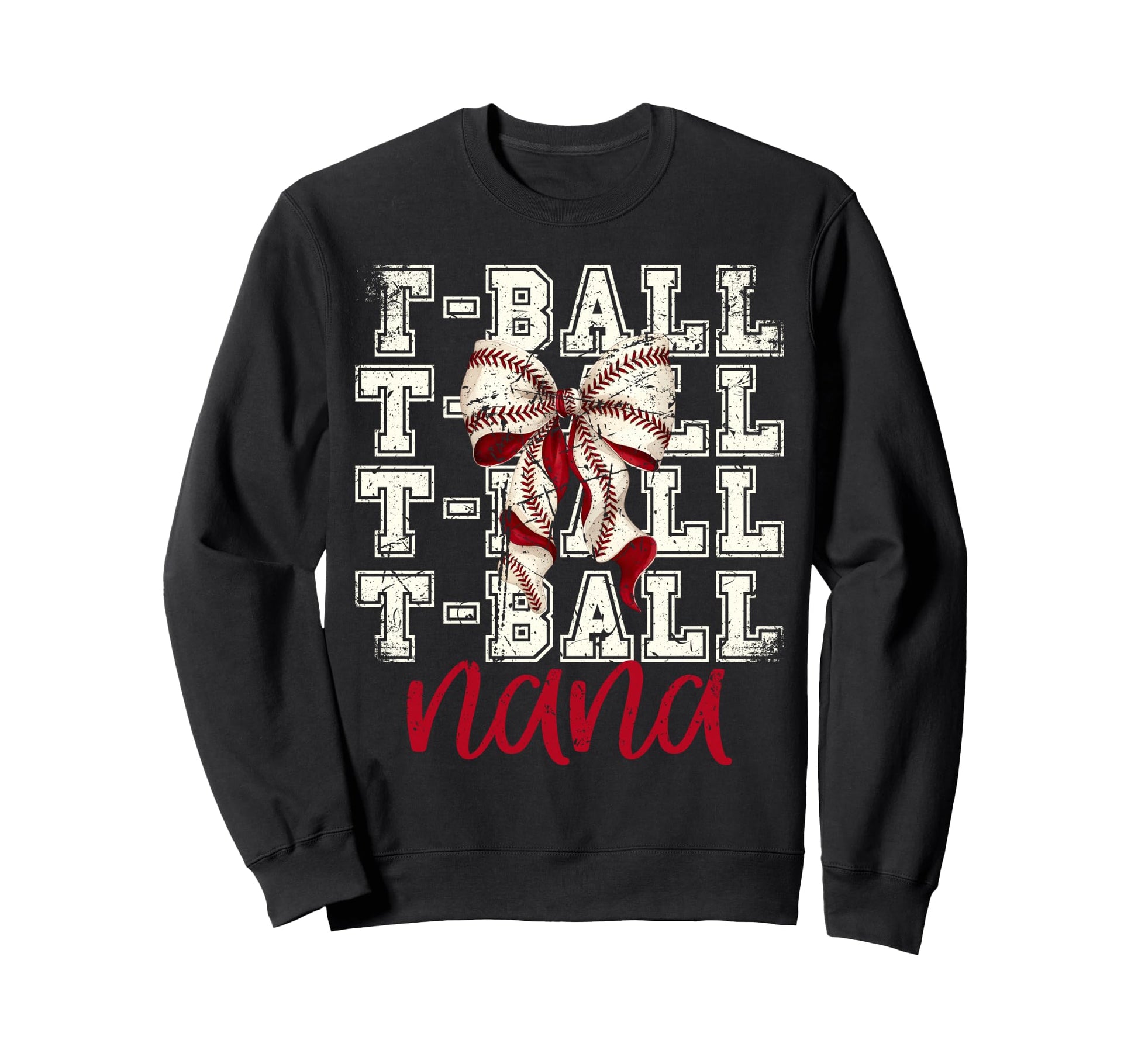 Tball Nana Teeball T Ball Coquette Sweatshirt - Aesthetic Graphic Unisex - T-Shirt, Sweatshirt, Hoodie