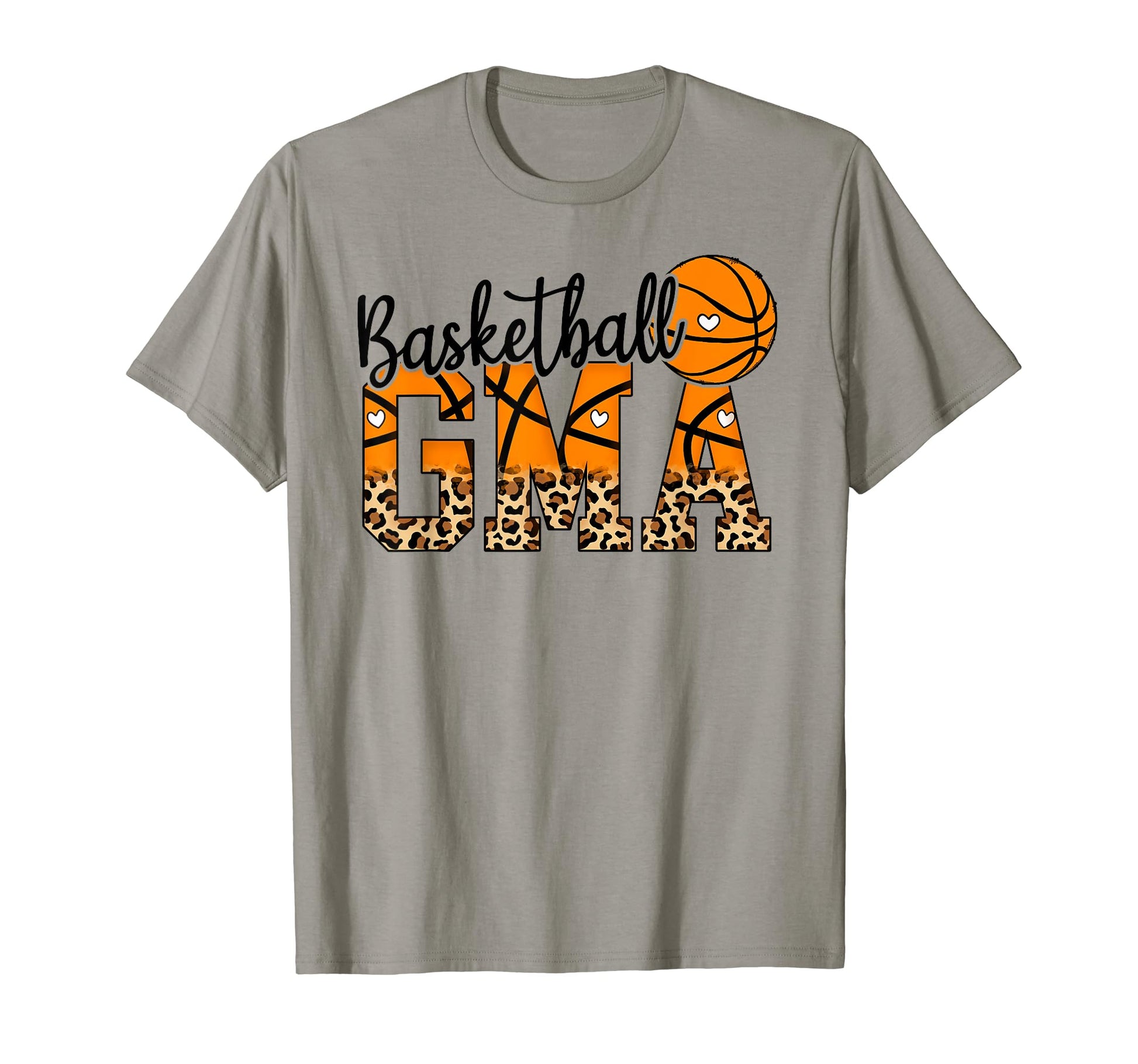 Baseball Gma Mothers Day Leopard Heart T-Shirt - Novelty Apparel Men Women - T-Shirt, Sweatshirt, Hoodie