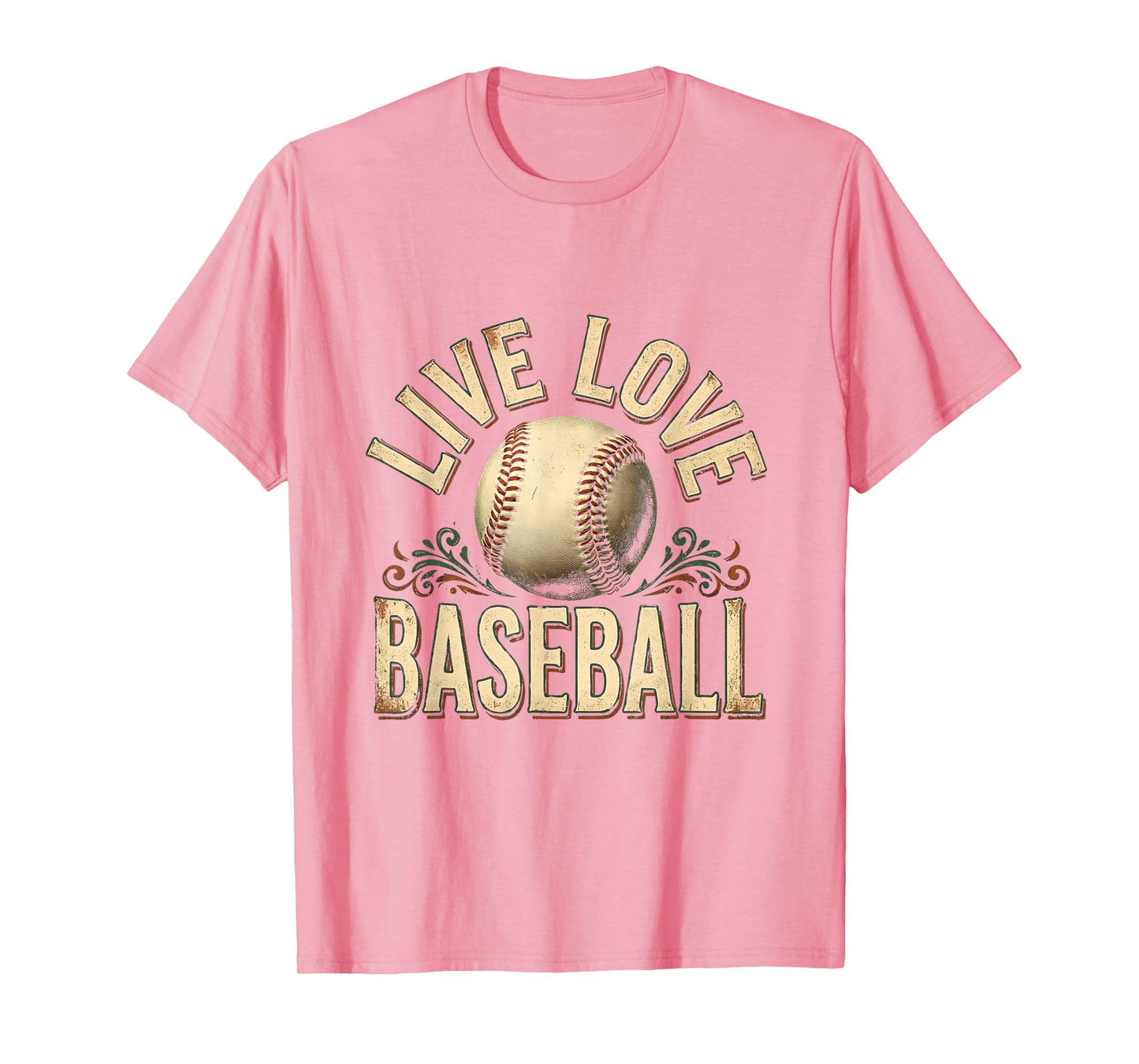 Live Love Baseball American T-Shirt - Casual Everyday Wear Men Women - T-Shirt, Sweatshirt, Hoodie