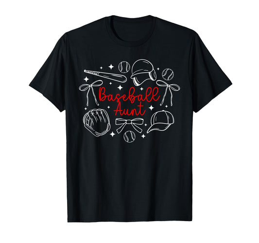 Baseball Aunt Coquette Aunt T-Shirt - Casual Everyday Wear Men Women - T-Shirt, Sweatshirt, Hoodie