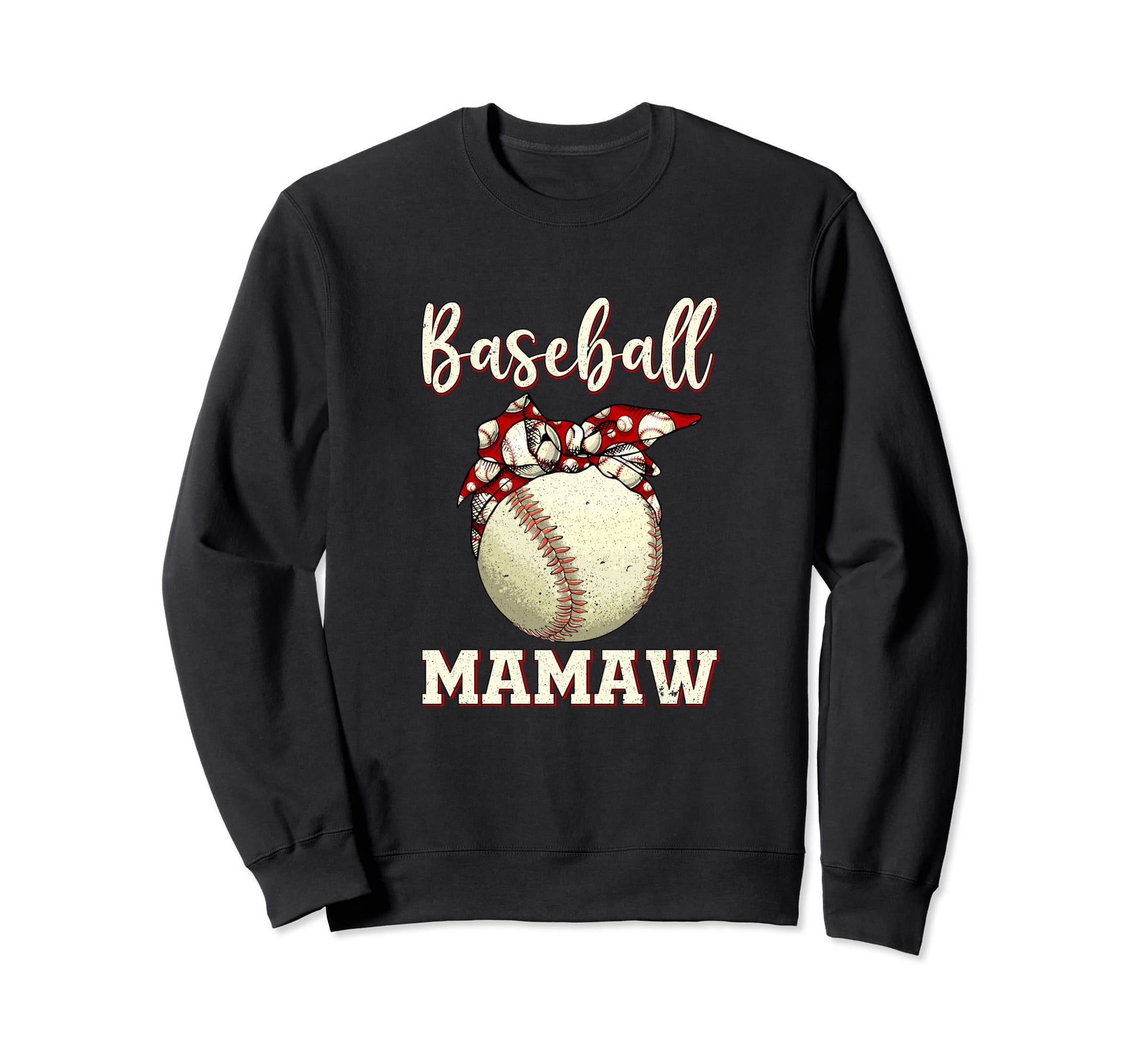 Baseball Mamaw Womens Softball Sweatshirt - Minimalist Print for Adults - T-Shirt, Sweatshirt, Hoodie