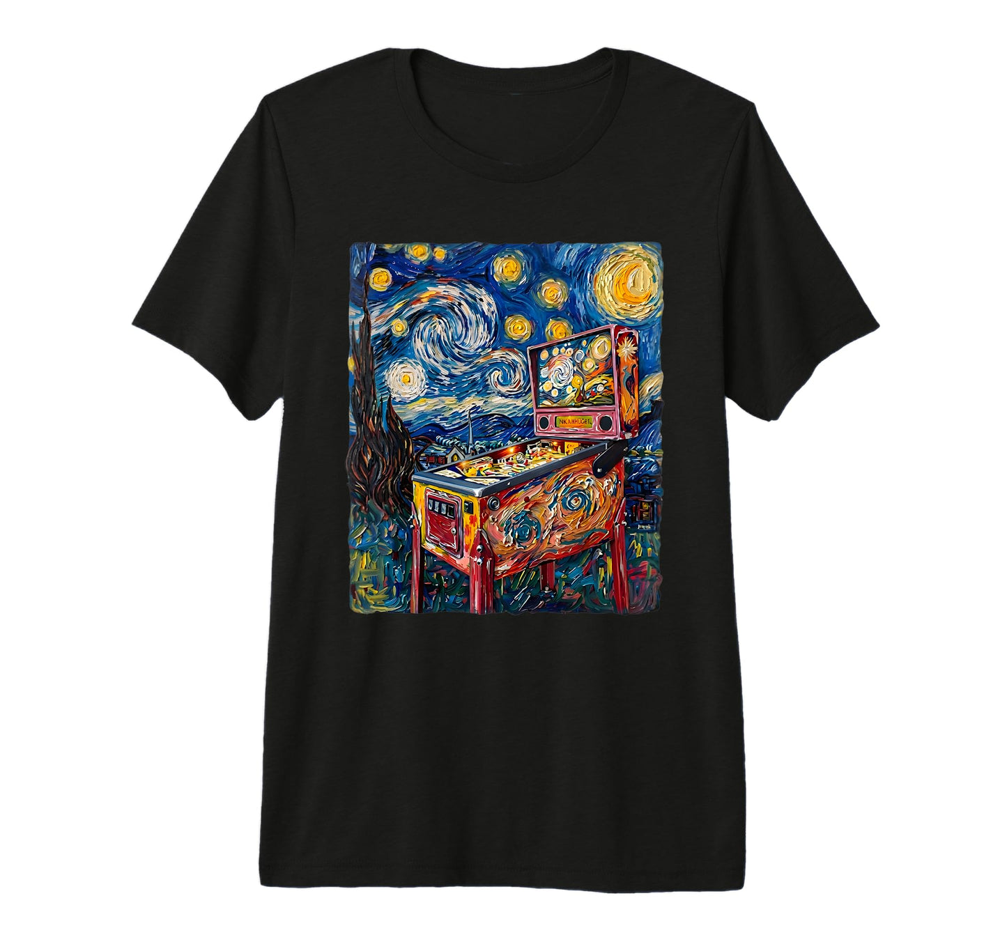 Painting Art Inspired Pinball T-Shirt - Fun Novelty Design Men Women - T-Shirt, Sweatshirt, Hoodie