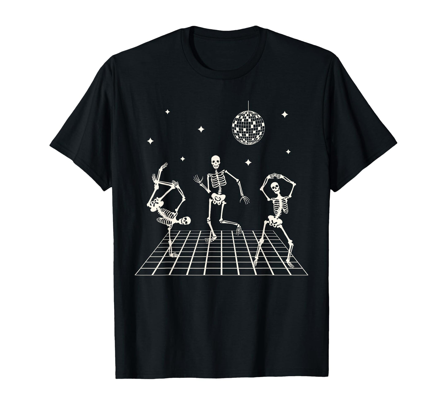 Skeletons Dancing Club Disco T-Shirt - Casual Everyday Wear for Adults - T-Shirt, Sweatshirt, Hoodie