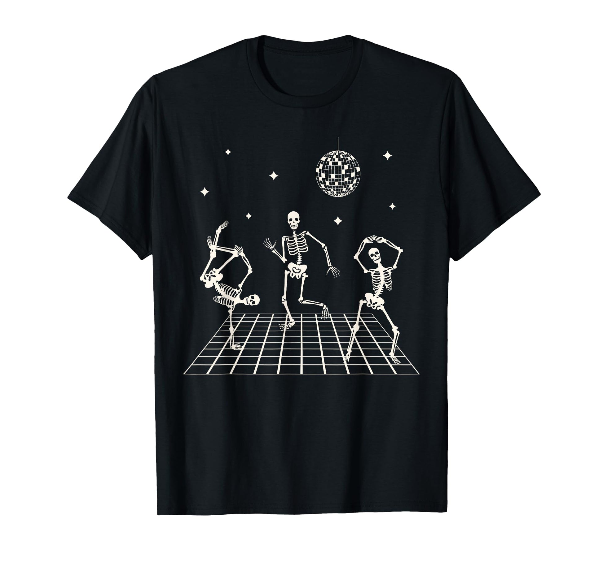 Skeletons Dancing Club Disco T-Shirt - Casual Everyday Wear for Adults - T-Shirt, Sweatshirt, Hoodie