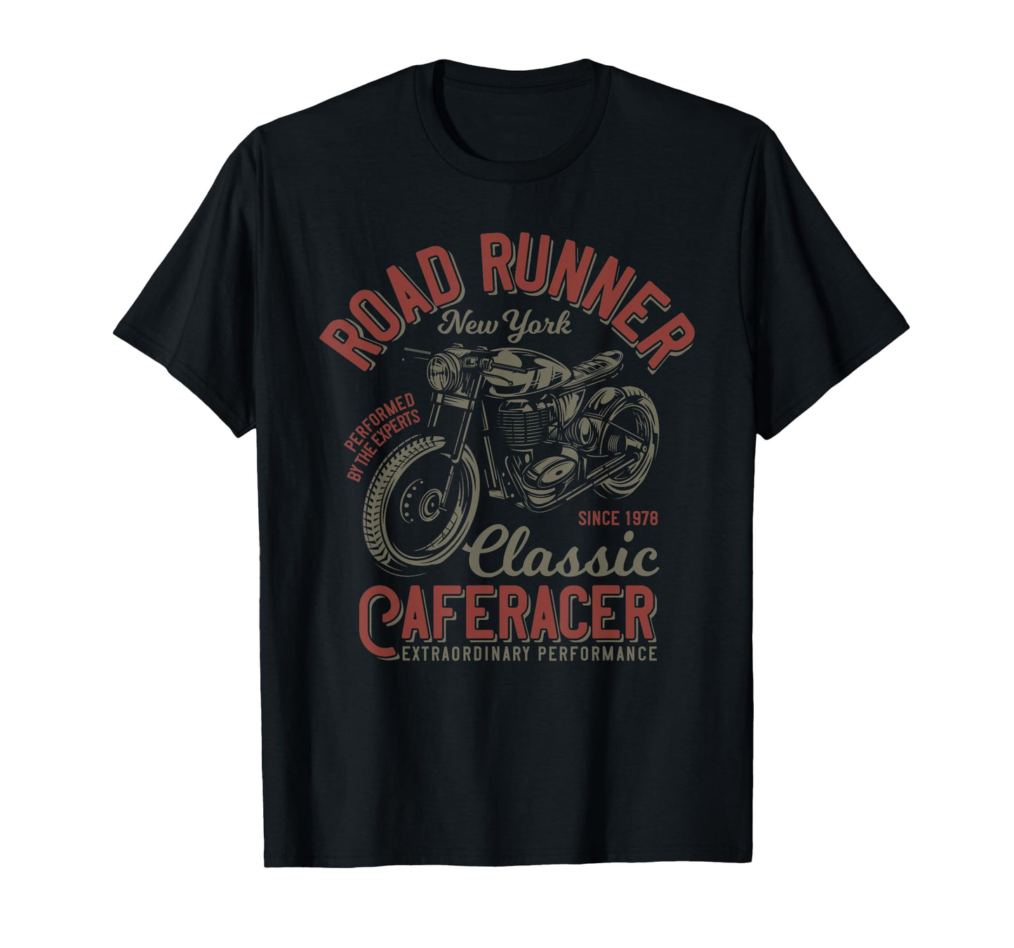 Road Runner New York Cafe Racer T-Shirt - Minimalist Print Unisex - T-Shirt, Sweatshirt, Hoodie