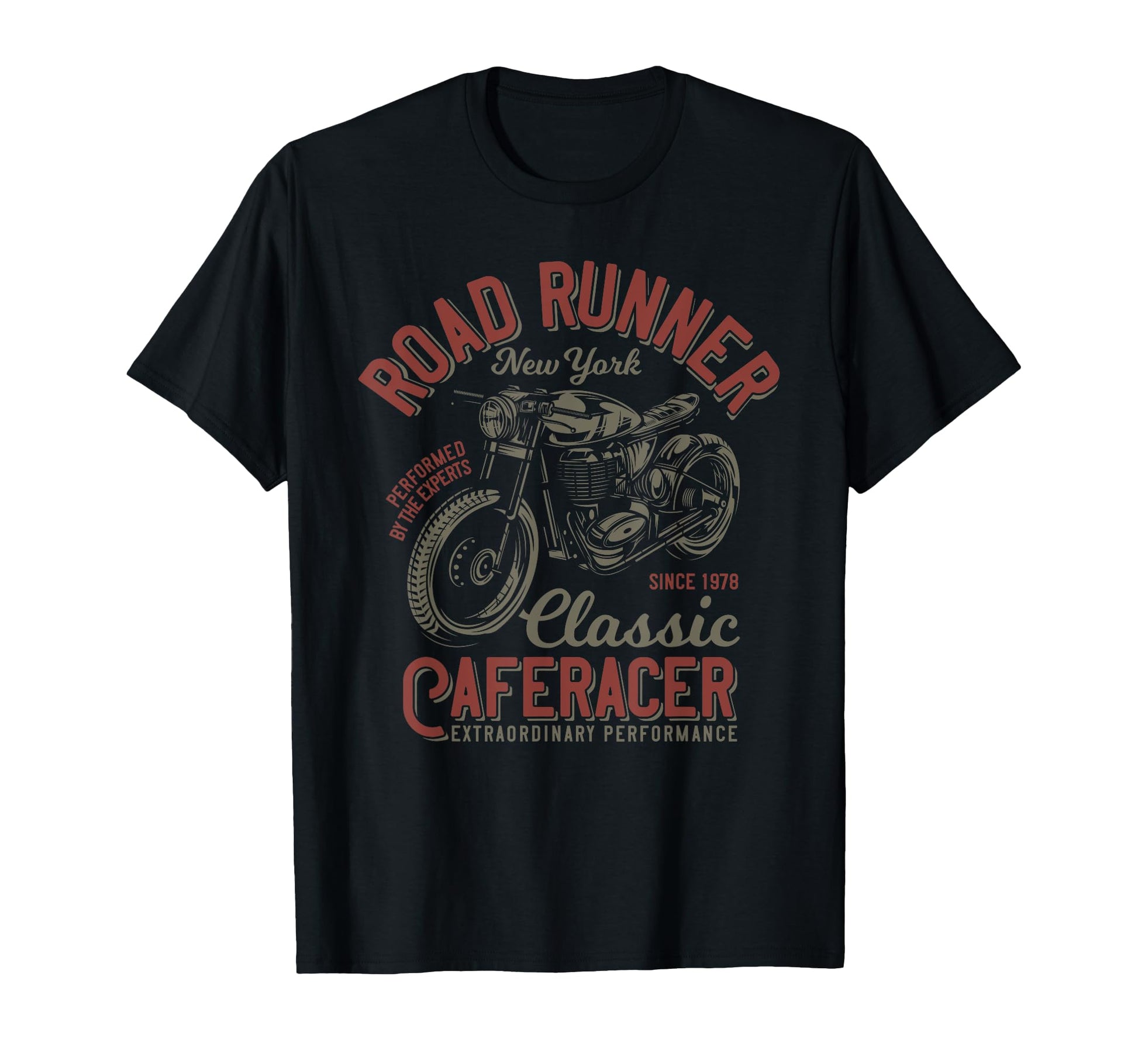 Road Runner New York Cafe Racer T-Shirt - Minimalist Print Unisex - T-Shirt, Sweatshirt, Hoodie