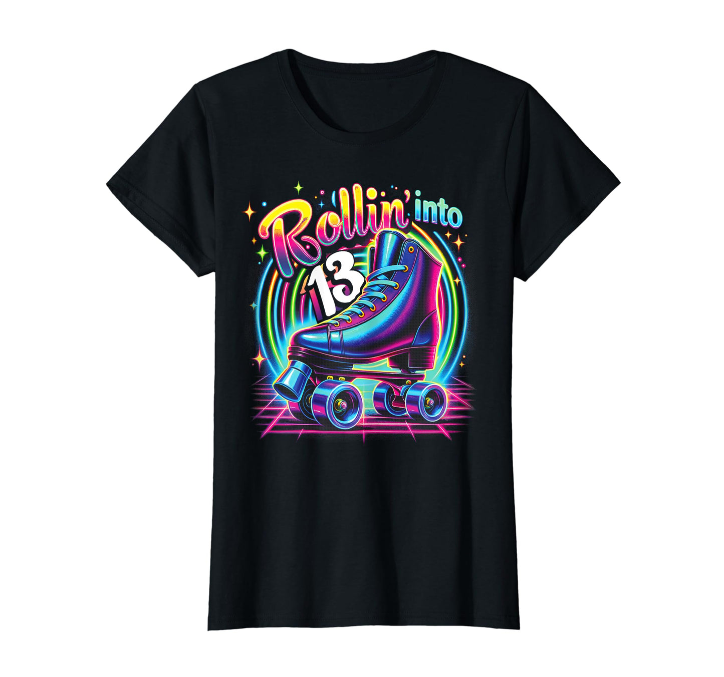 Roller Skate 13Th Birthday Roller T-Shirt - Novelty Apparel for Adults - T-Shirt, Sweatshirt, Hoodie