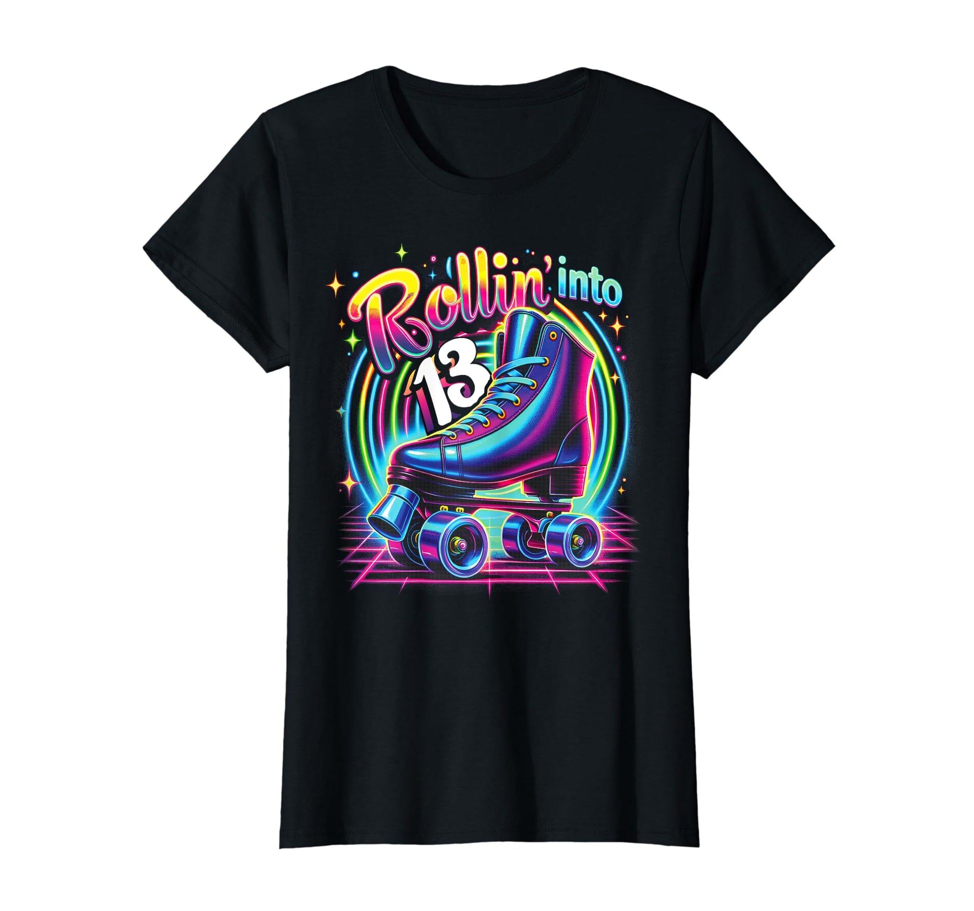 Roller Skate 13Th Birthday Roller T-Shirt - Novelty Apparel for Adults - T-Shirt, Sweatshirt, Hoodie