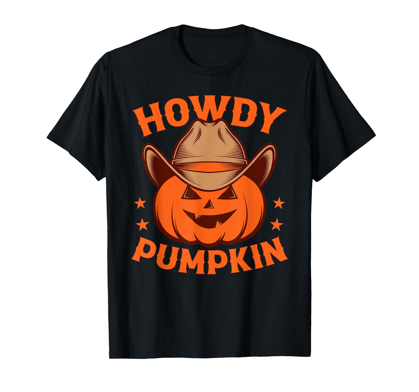 Howdy Pumpkin Autumn Western T-Shirt - Custom Art Print Men Women - T-Shirt, Sweatshirt, Hoodie